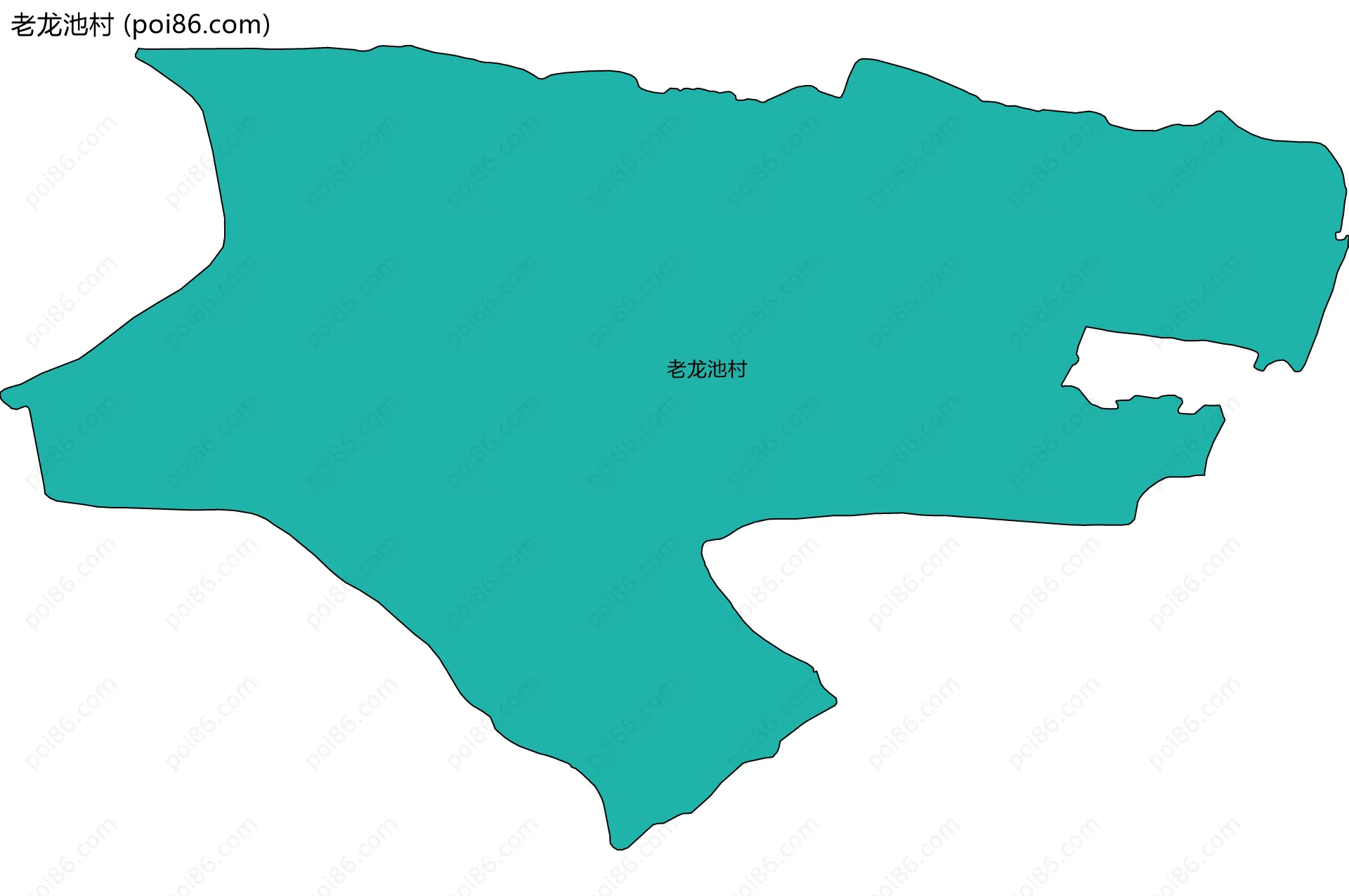 老龙池村边界地图