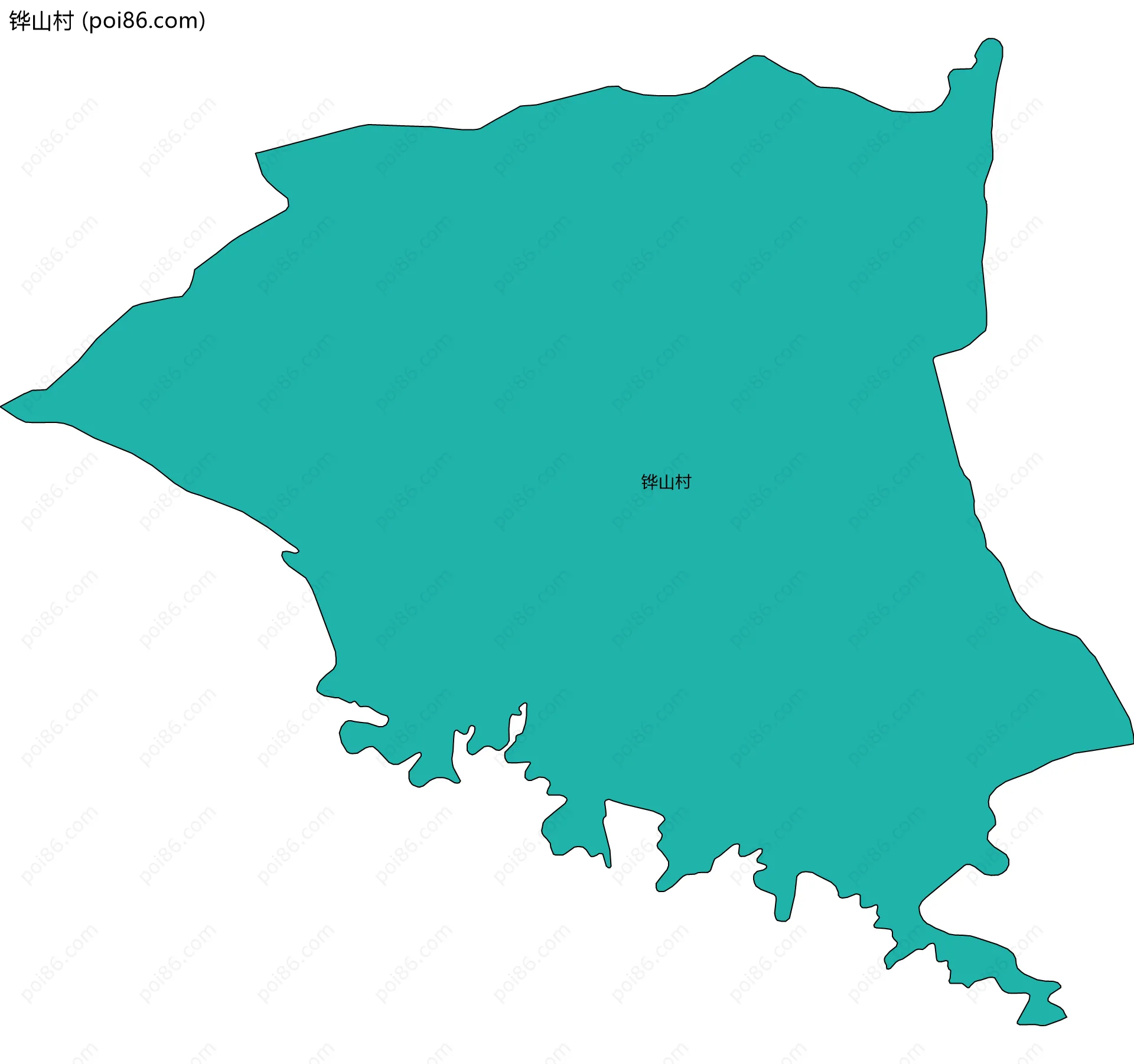 铧山村边界地图