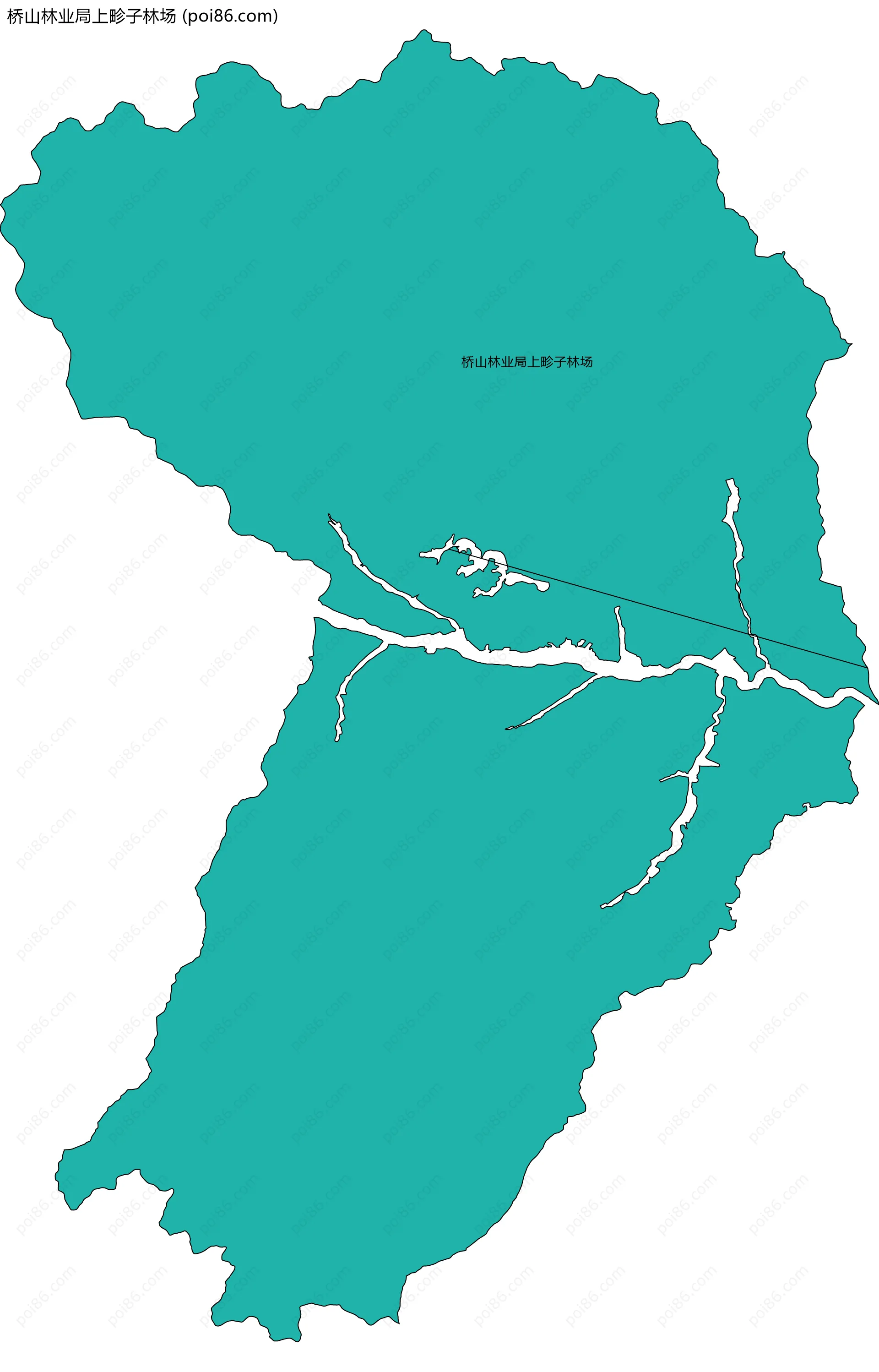 桥山林业局上畛子林场边界地图