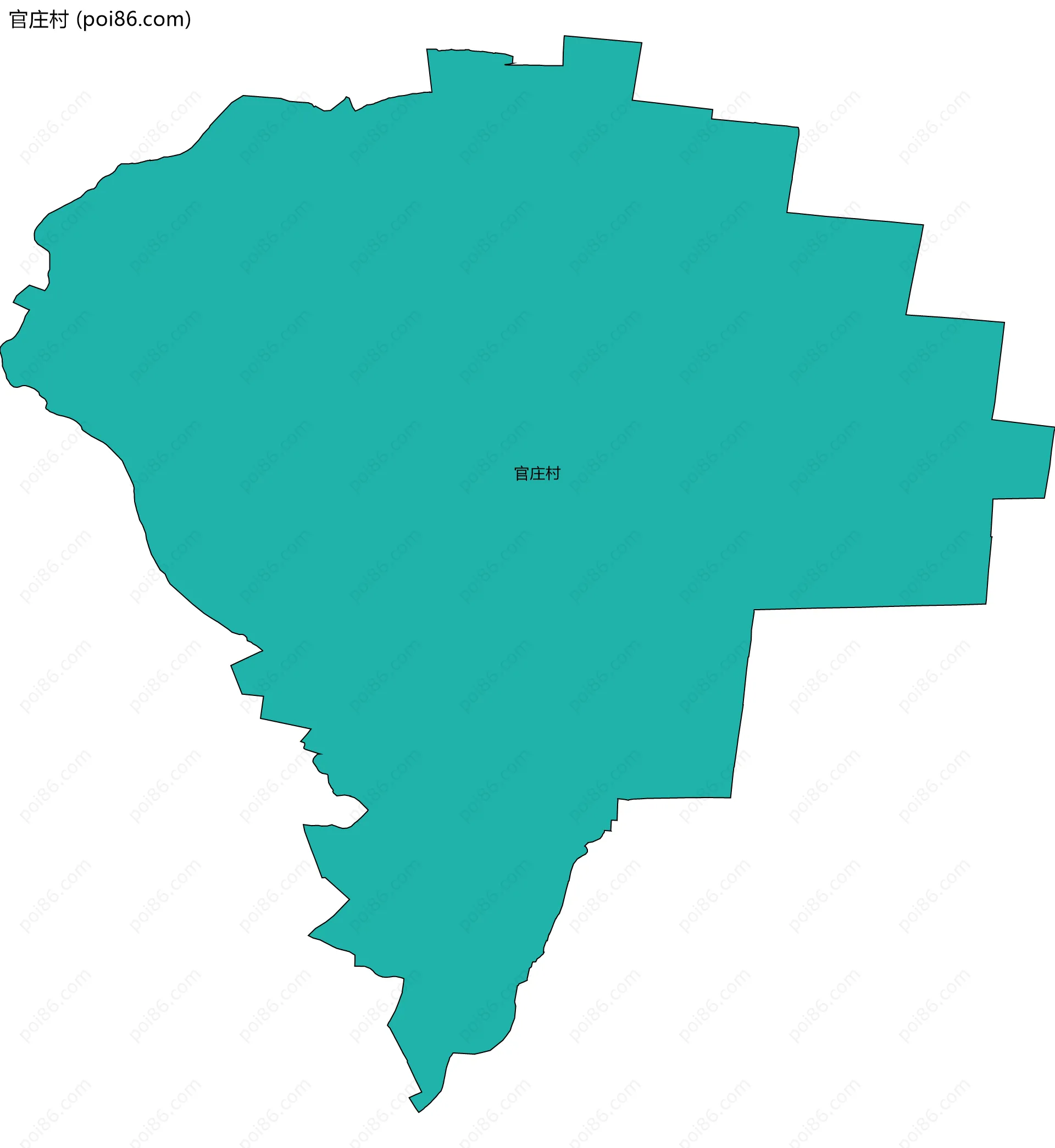 官庄村边界地图