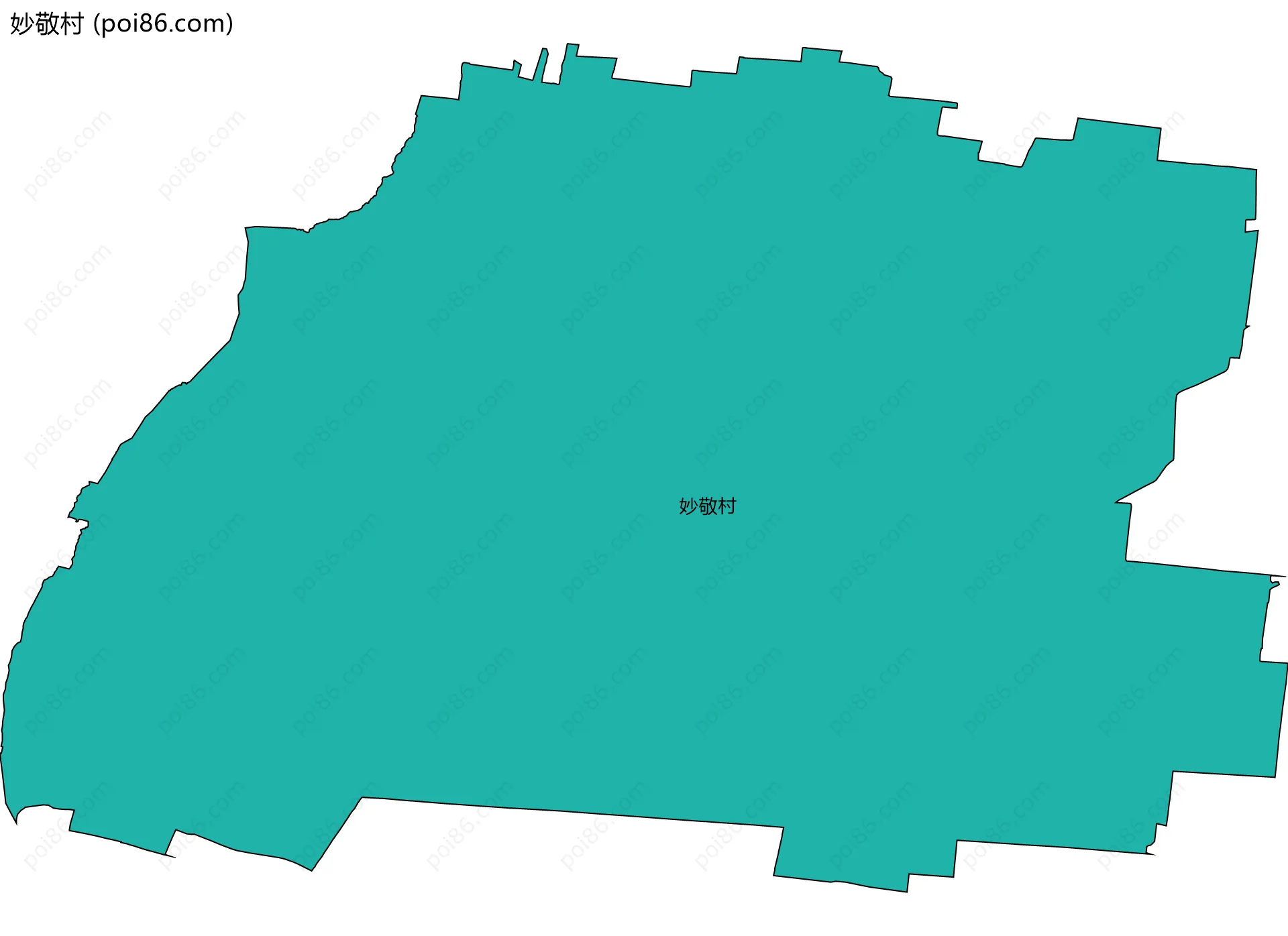 妙敬村边界地图