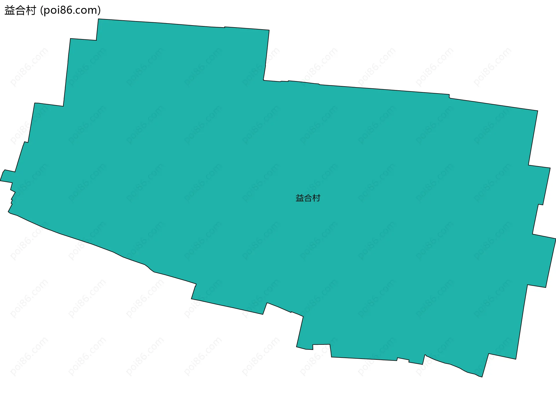 益合村边界地图