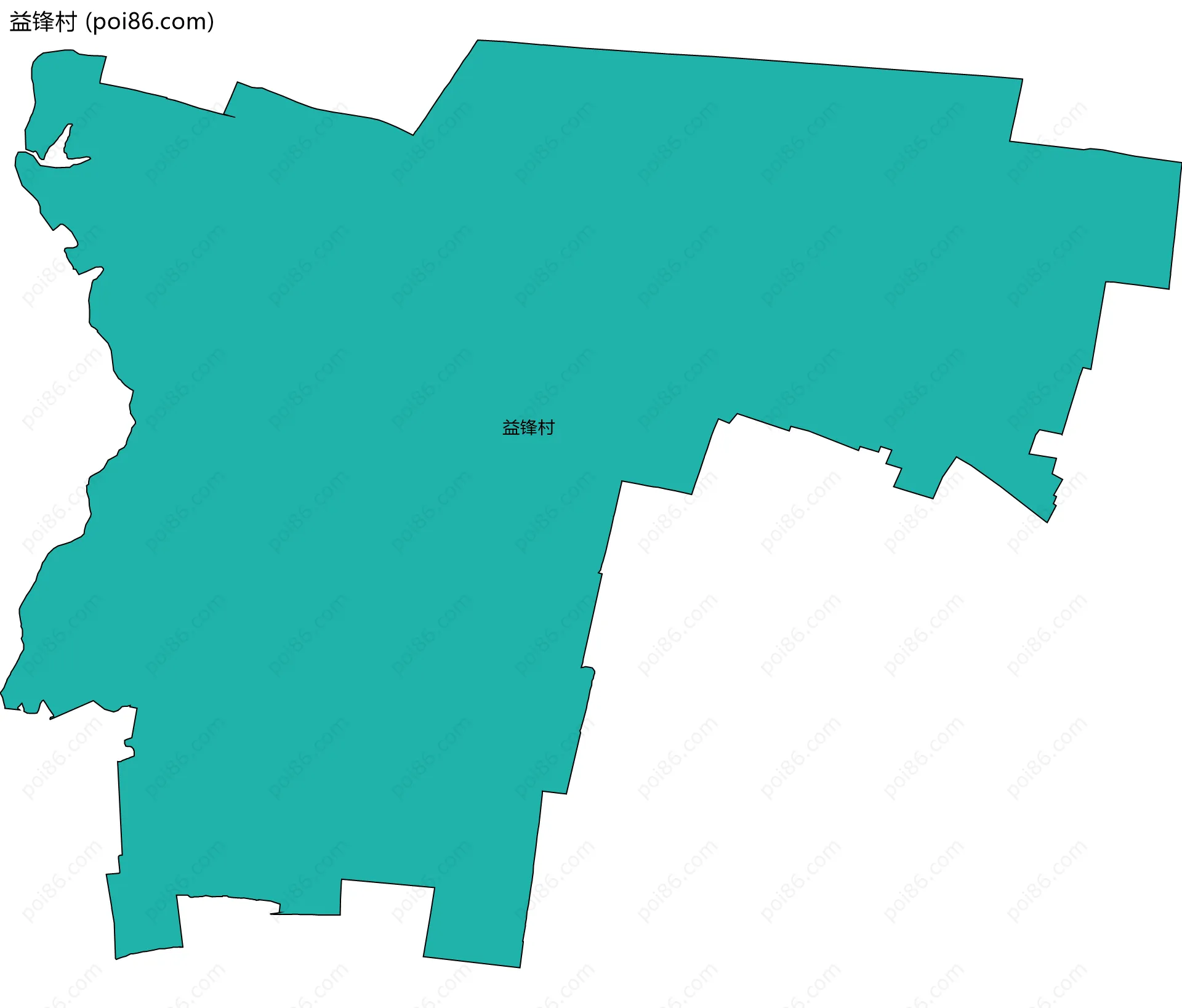 益锋村边界地图