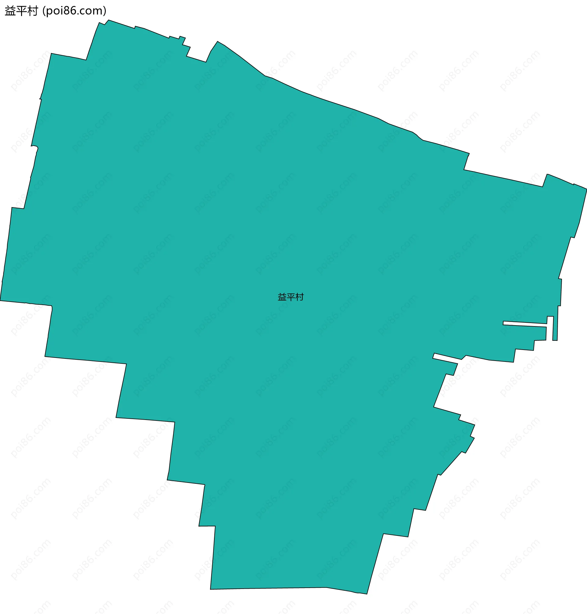 益平村边界地图