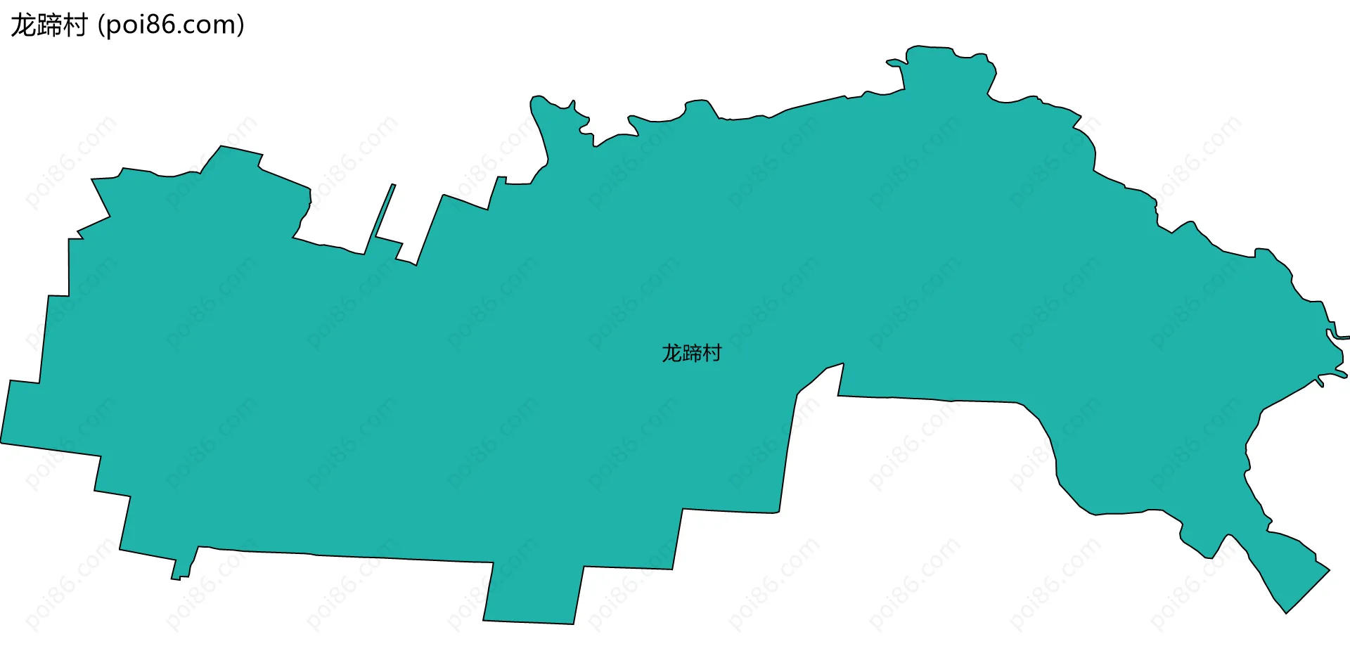 龙蹄村边界地图