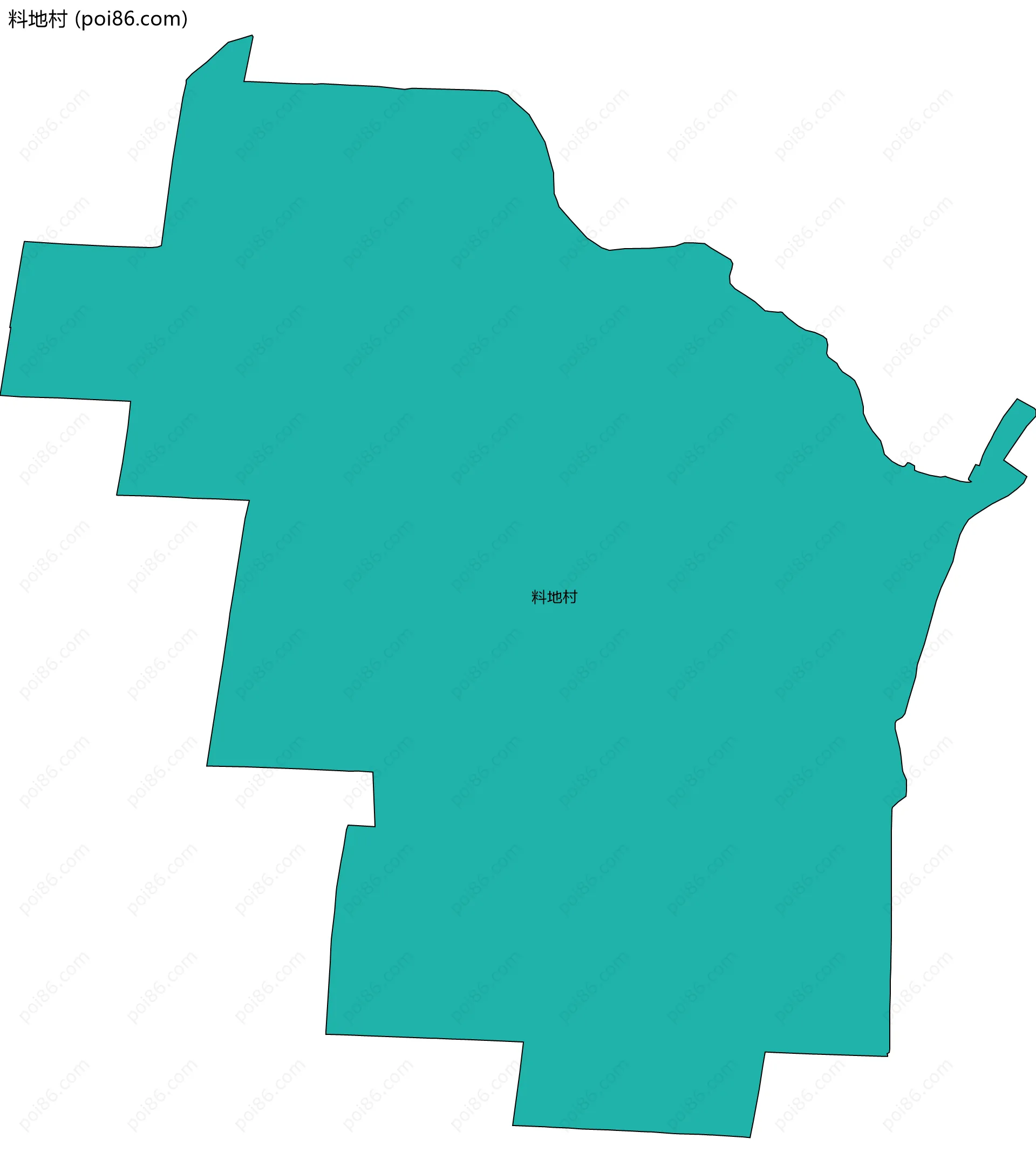 料地村边界地图