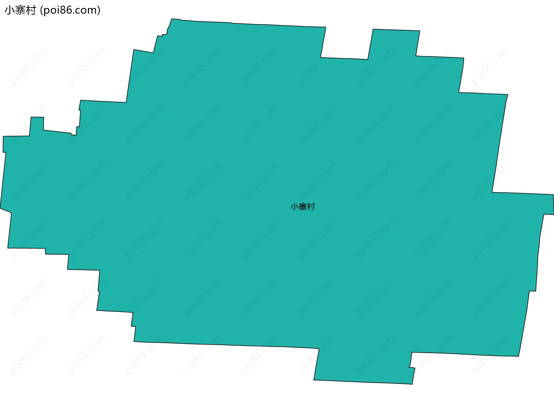 小寨村边界地图