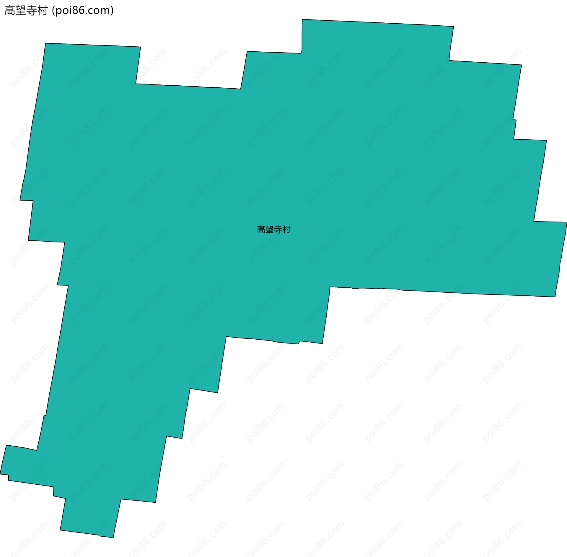 高望寺村边界地图