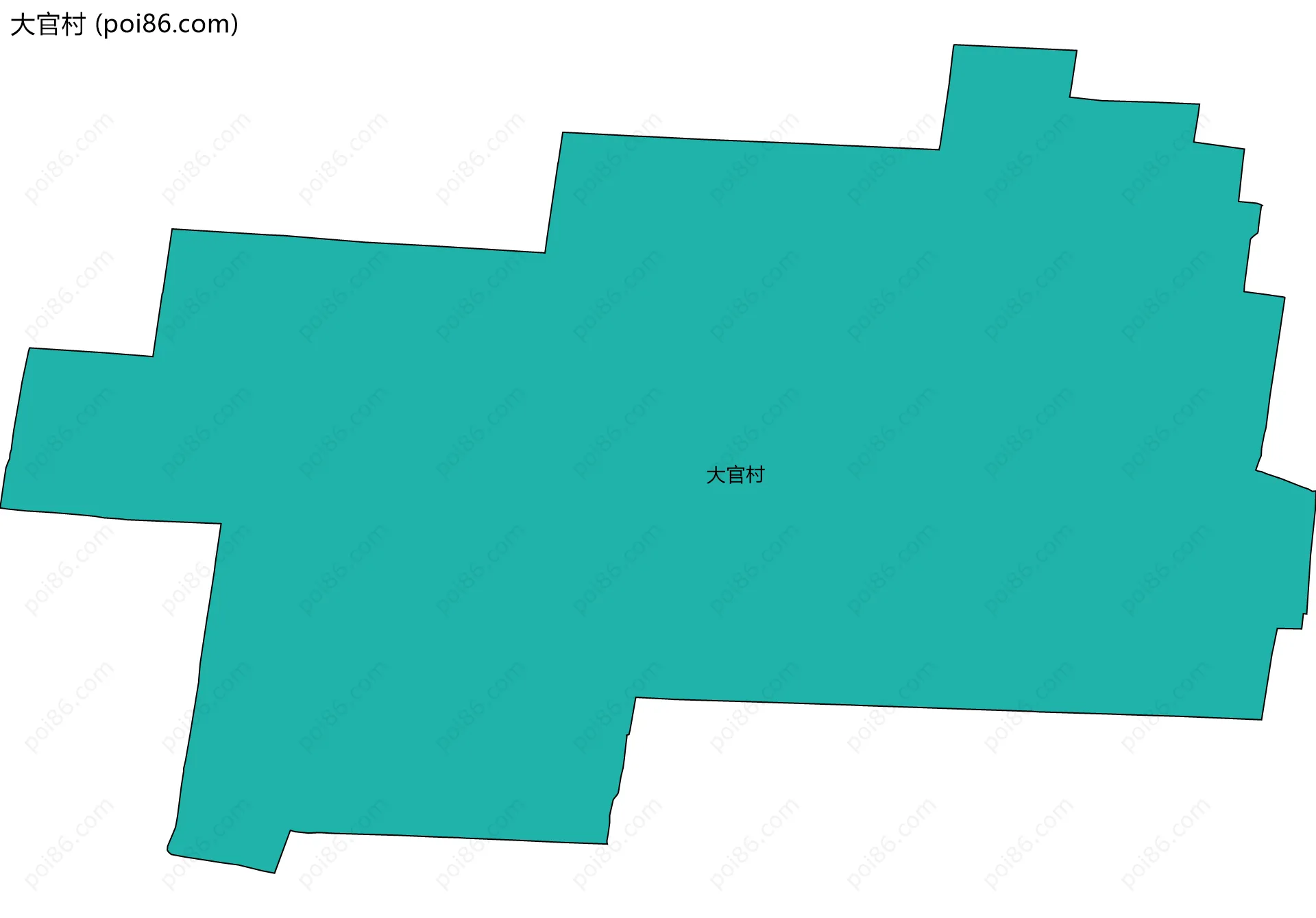 大官村边界地图