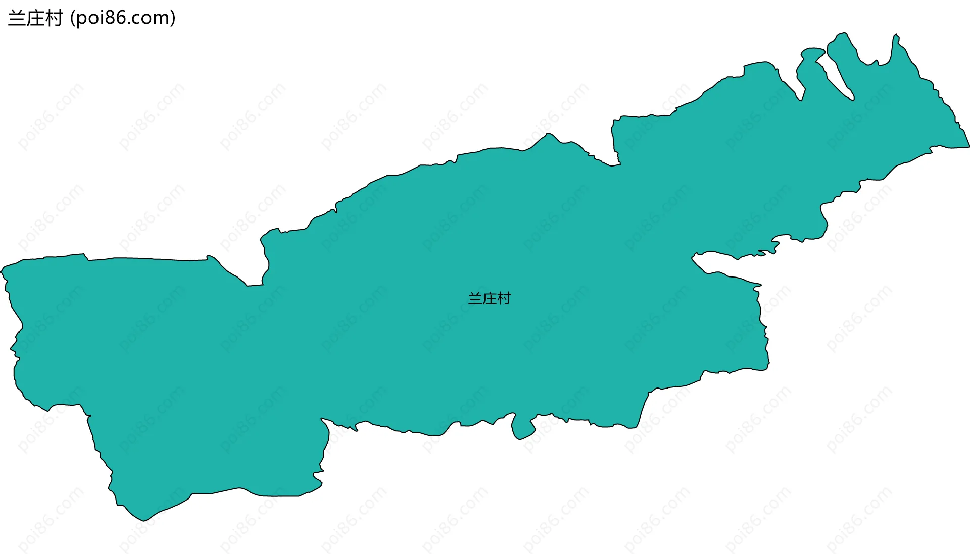 兰庄村边界地图