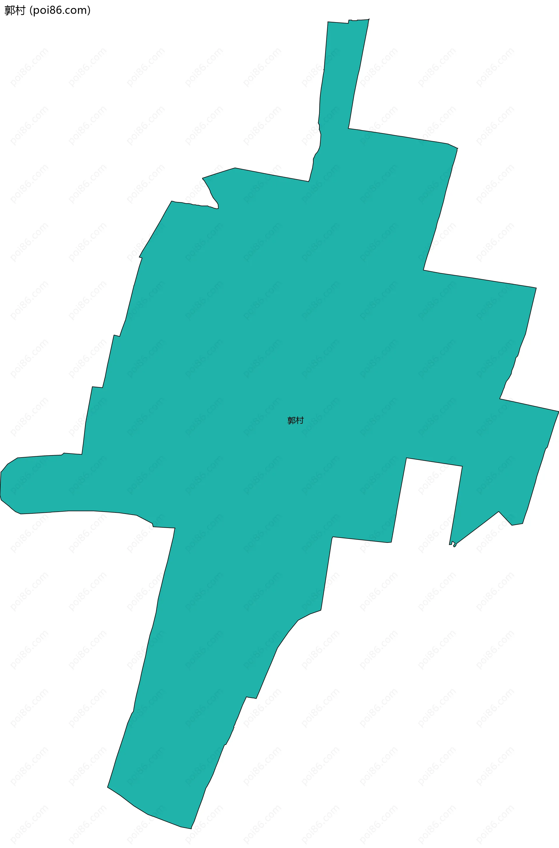 郭村边界地图