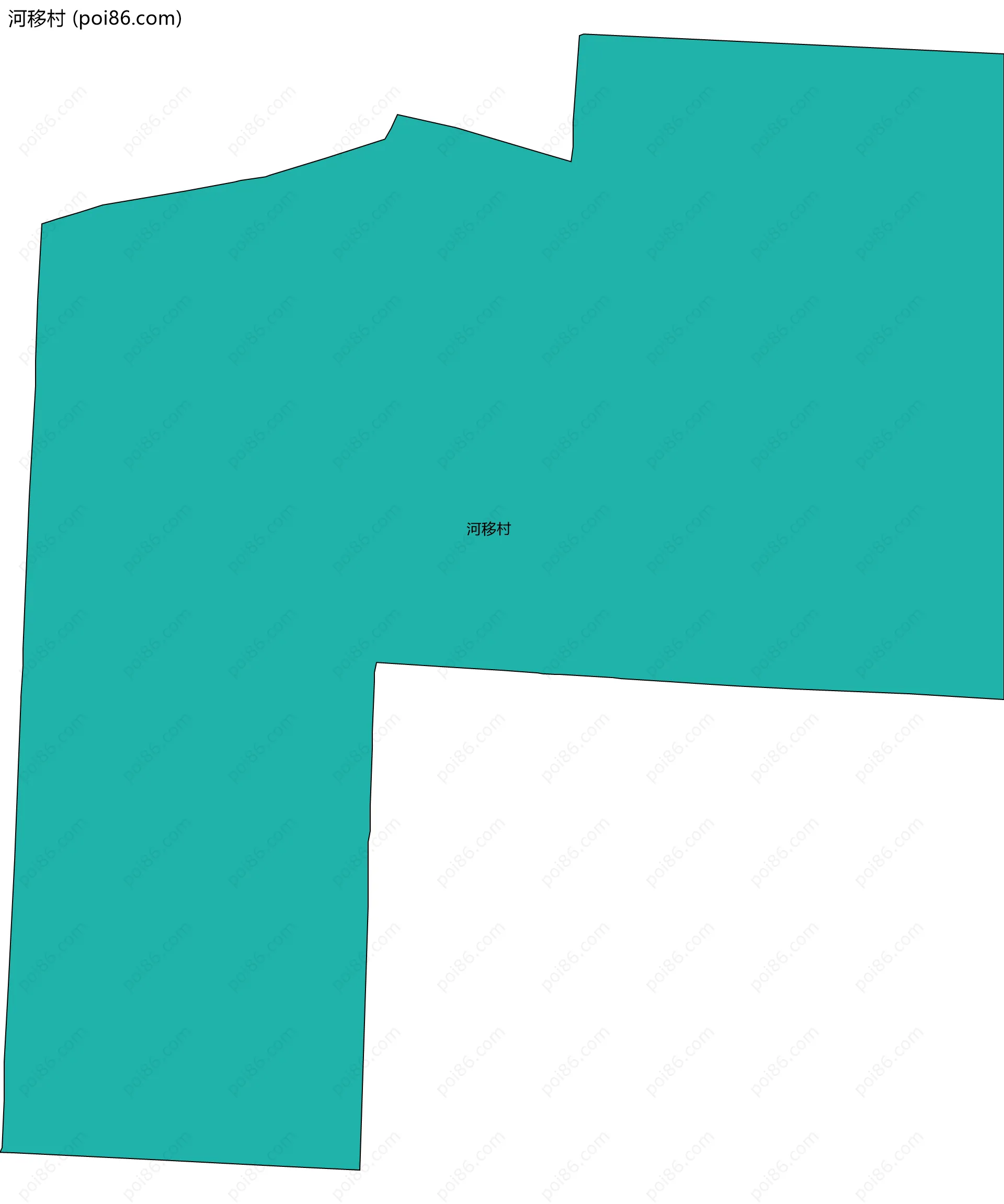 河移村边界地图