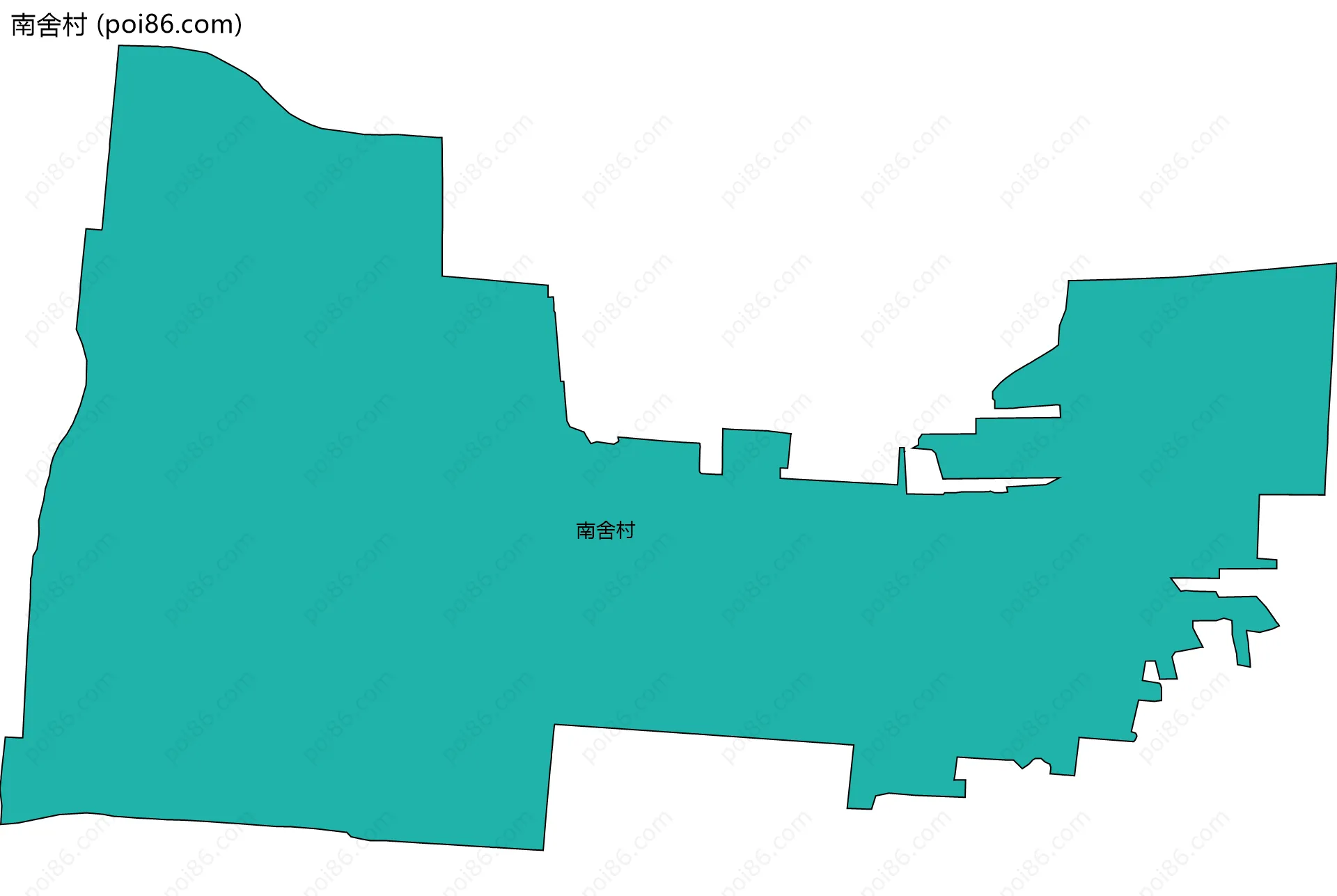 南舍村边界地图