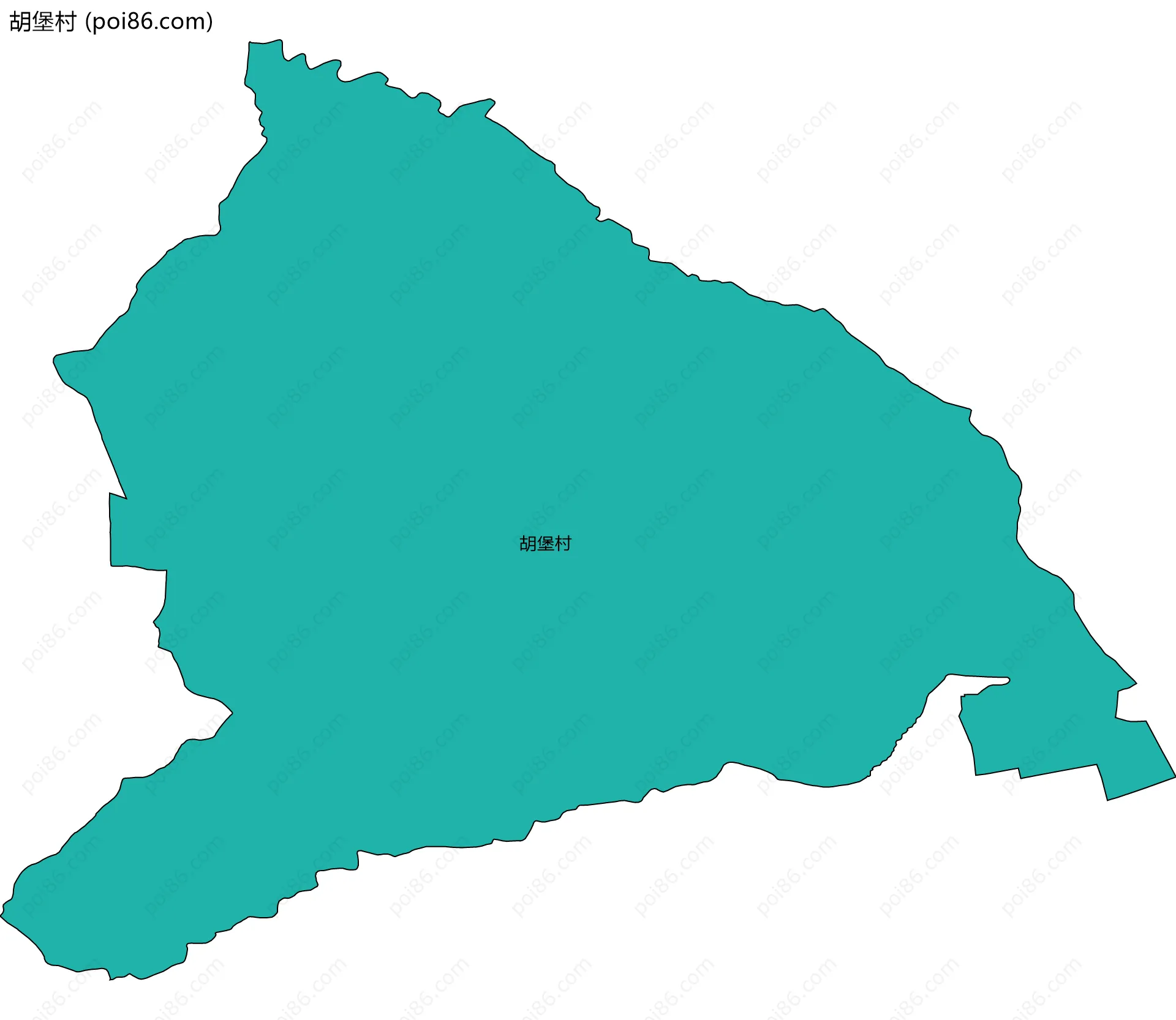 胡堡村边界地图