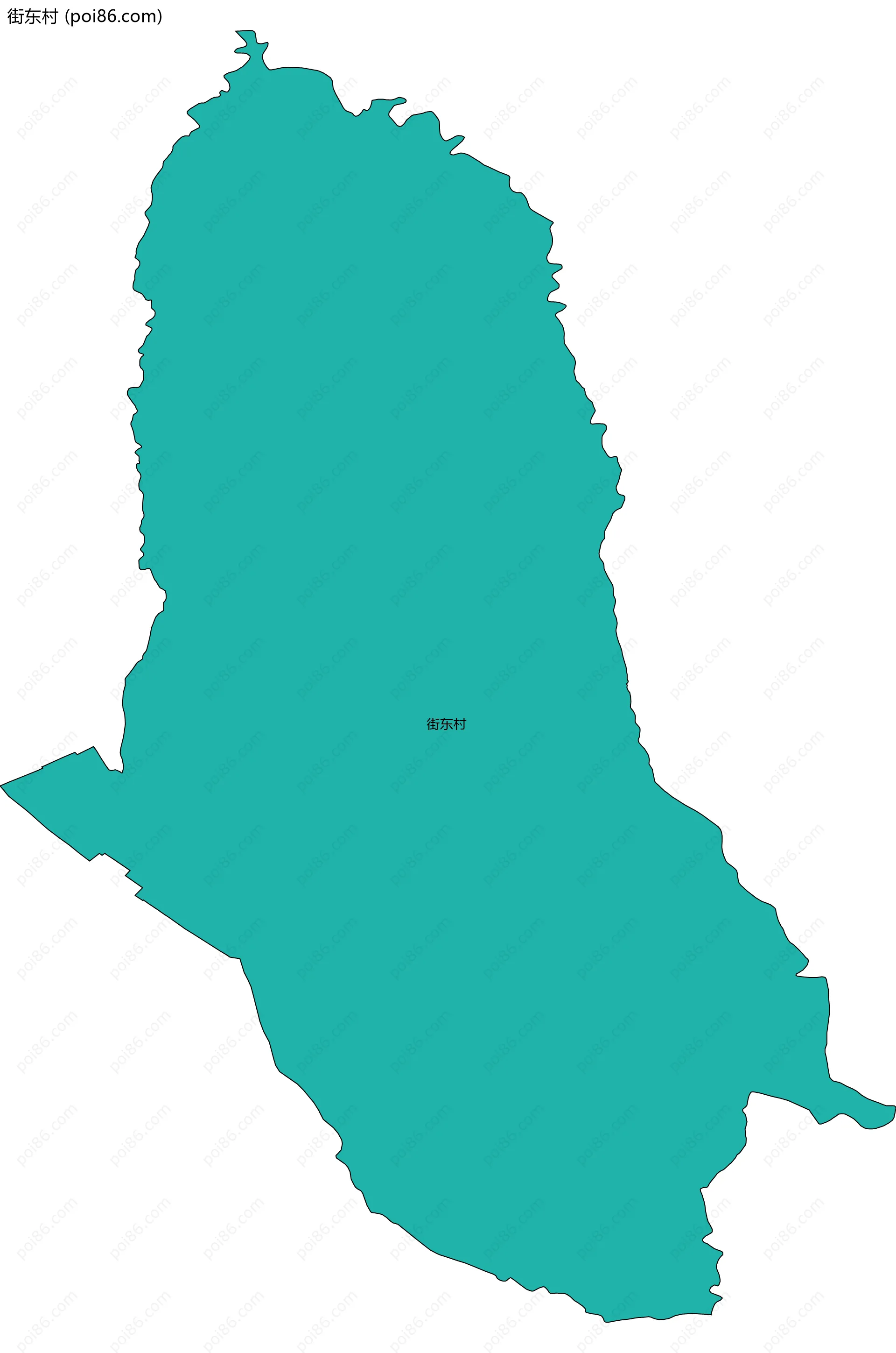 街东村边界地图