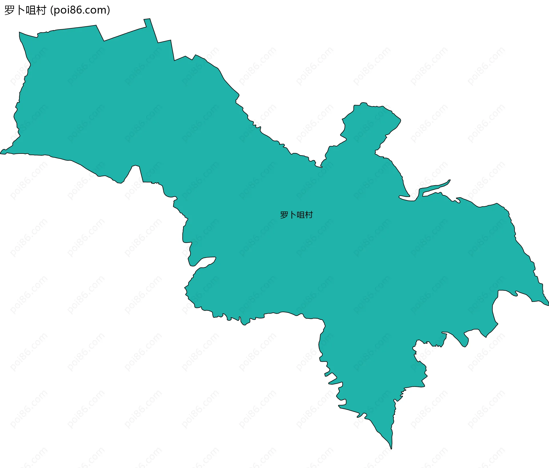 罗卜咀村边界地图