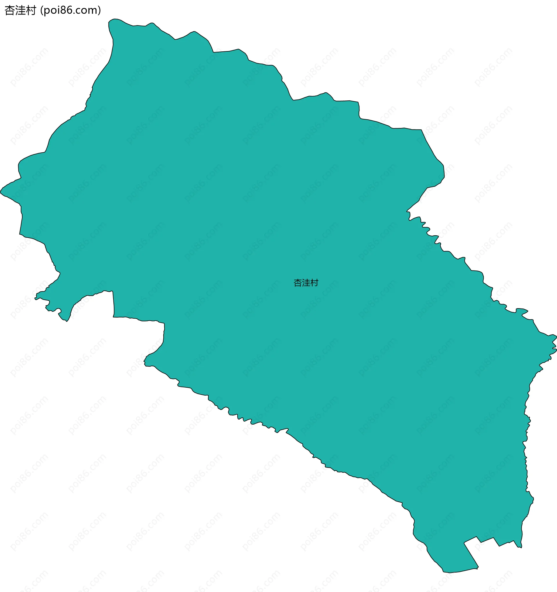 杏洼村边界地图