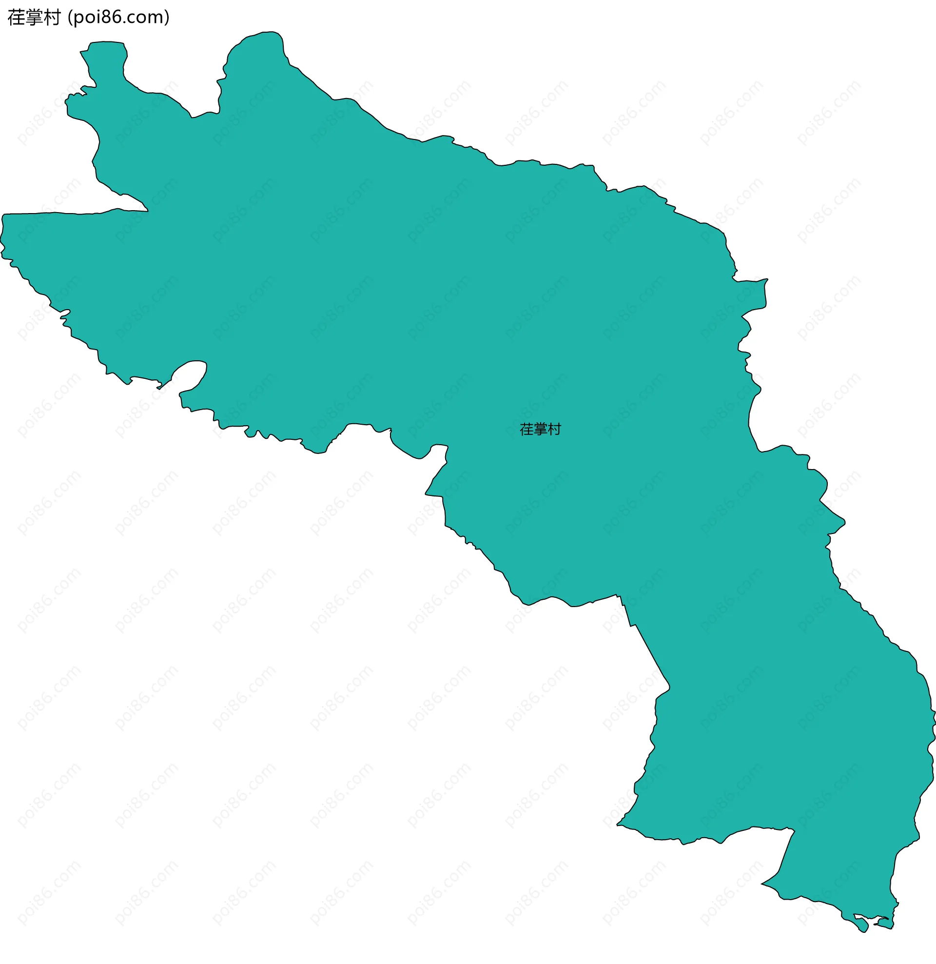 荏掌村边界地图
