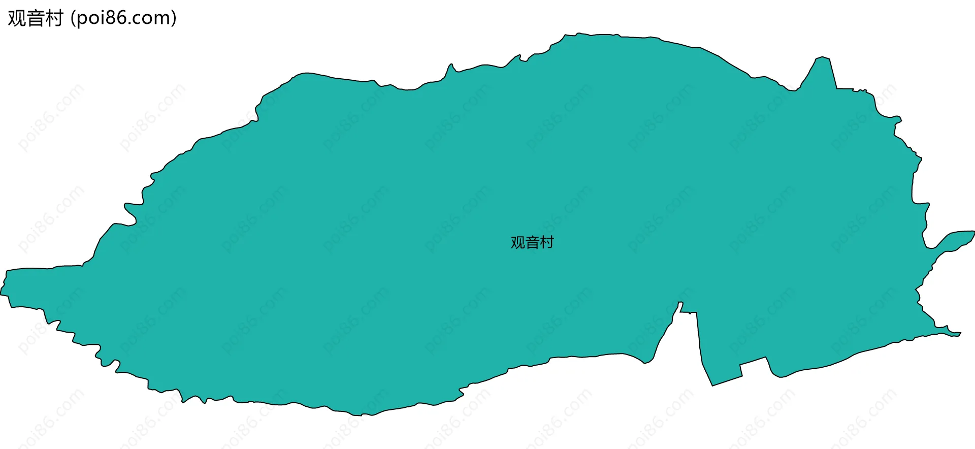 观音村边界地图