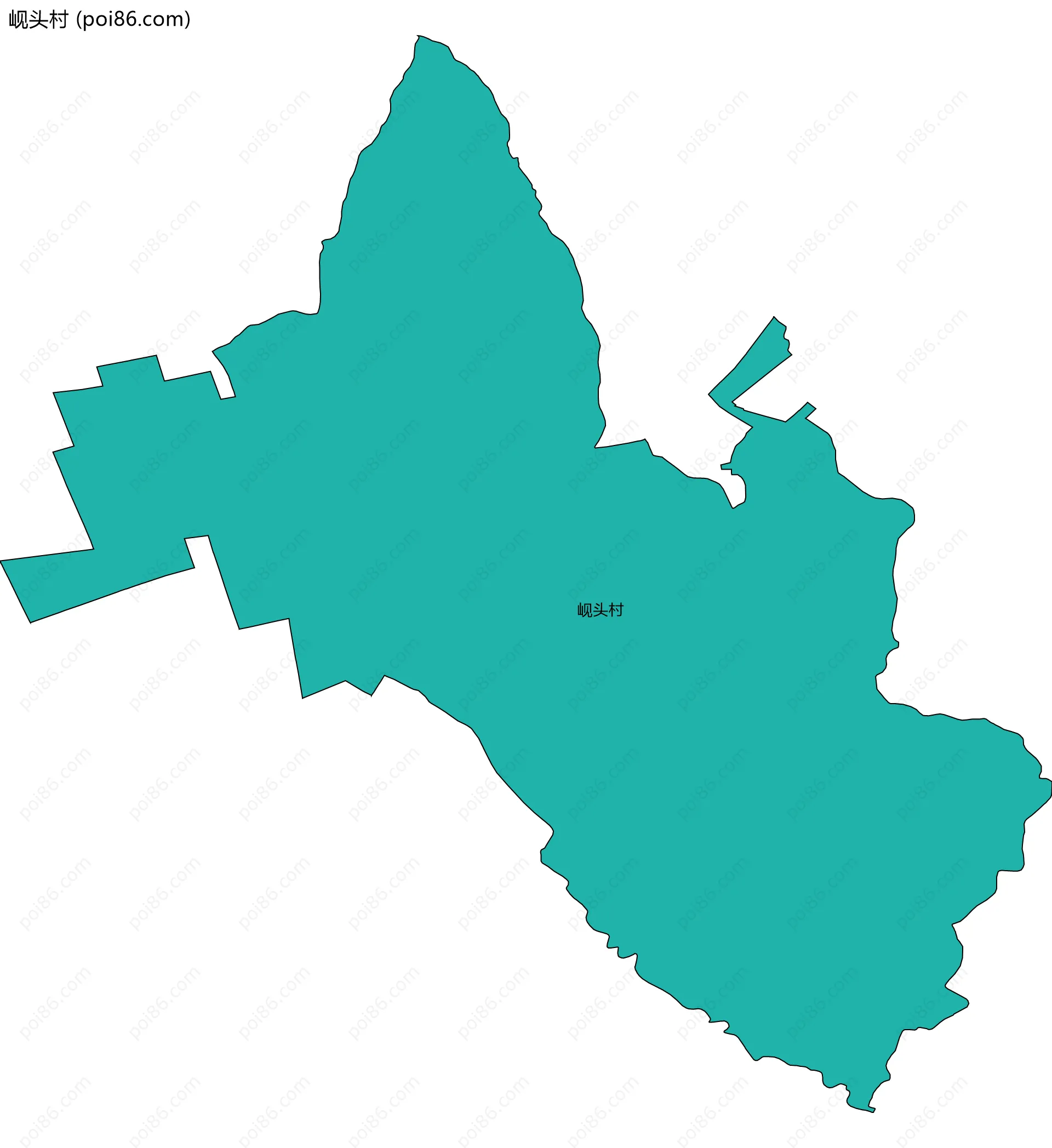 岘头村边界地图