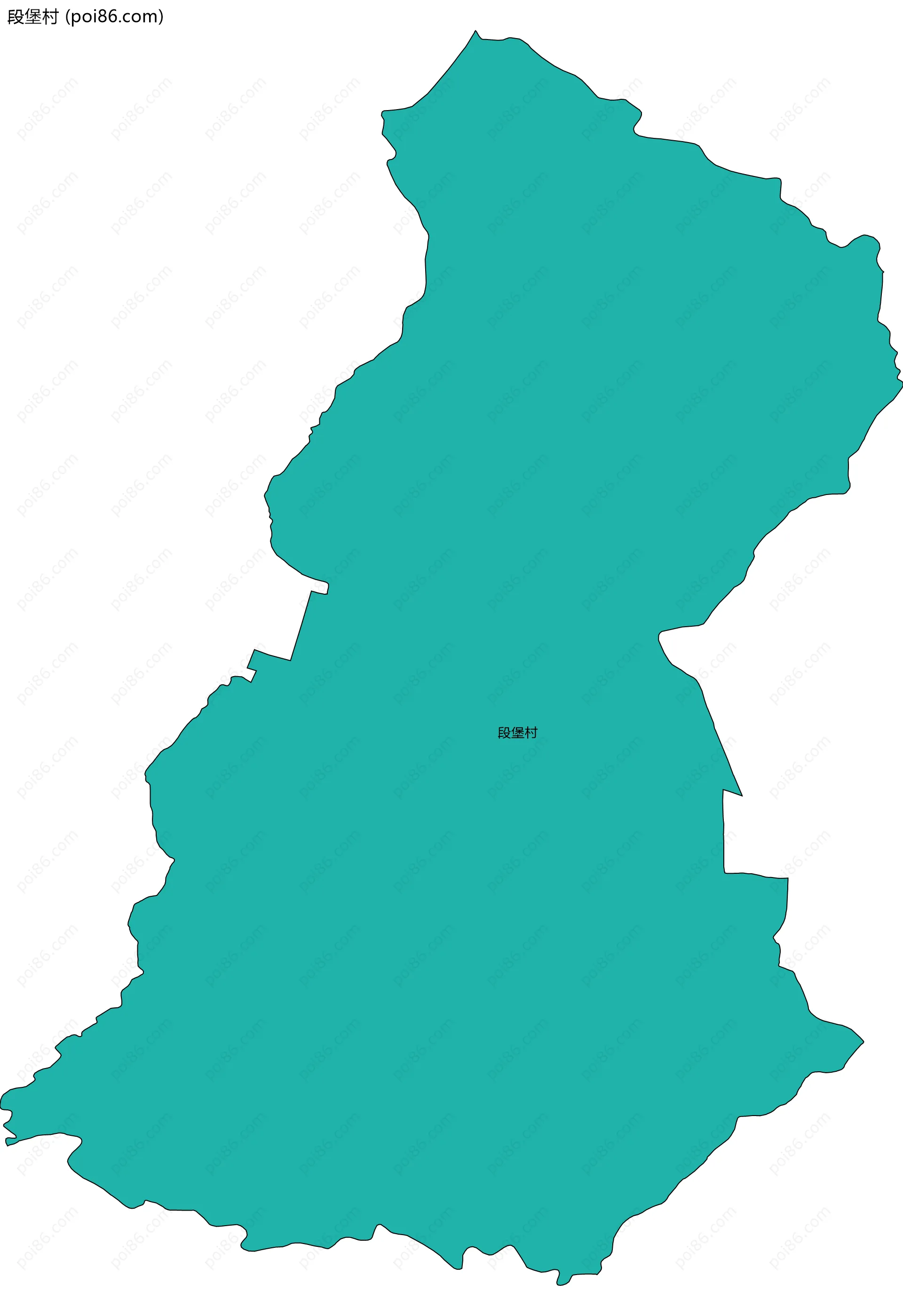 段堡村边界地图