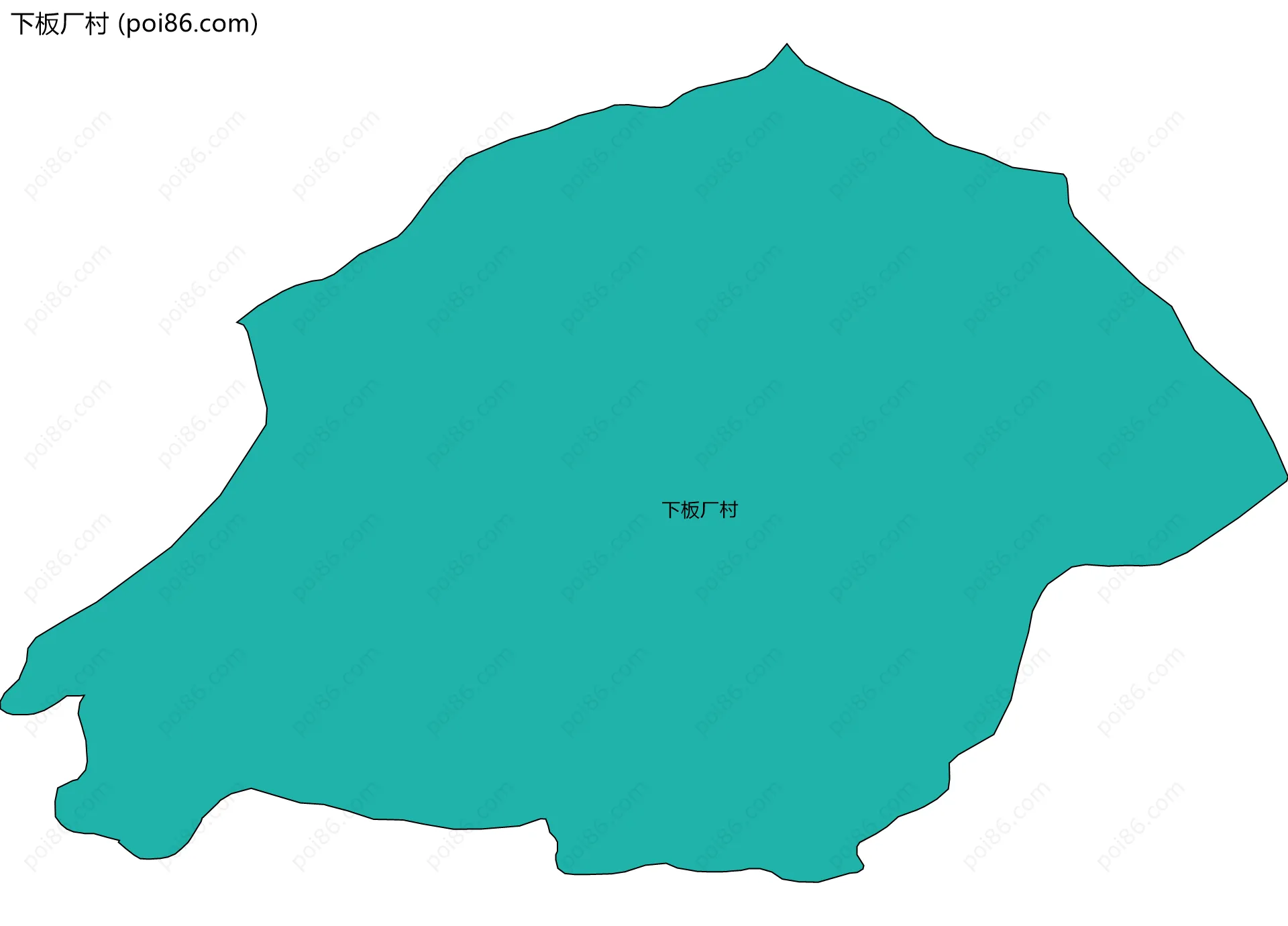 下板厂村边界地图