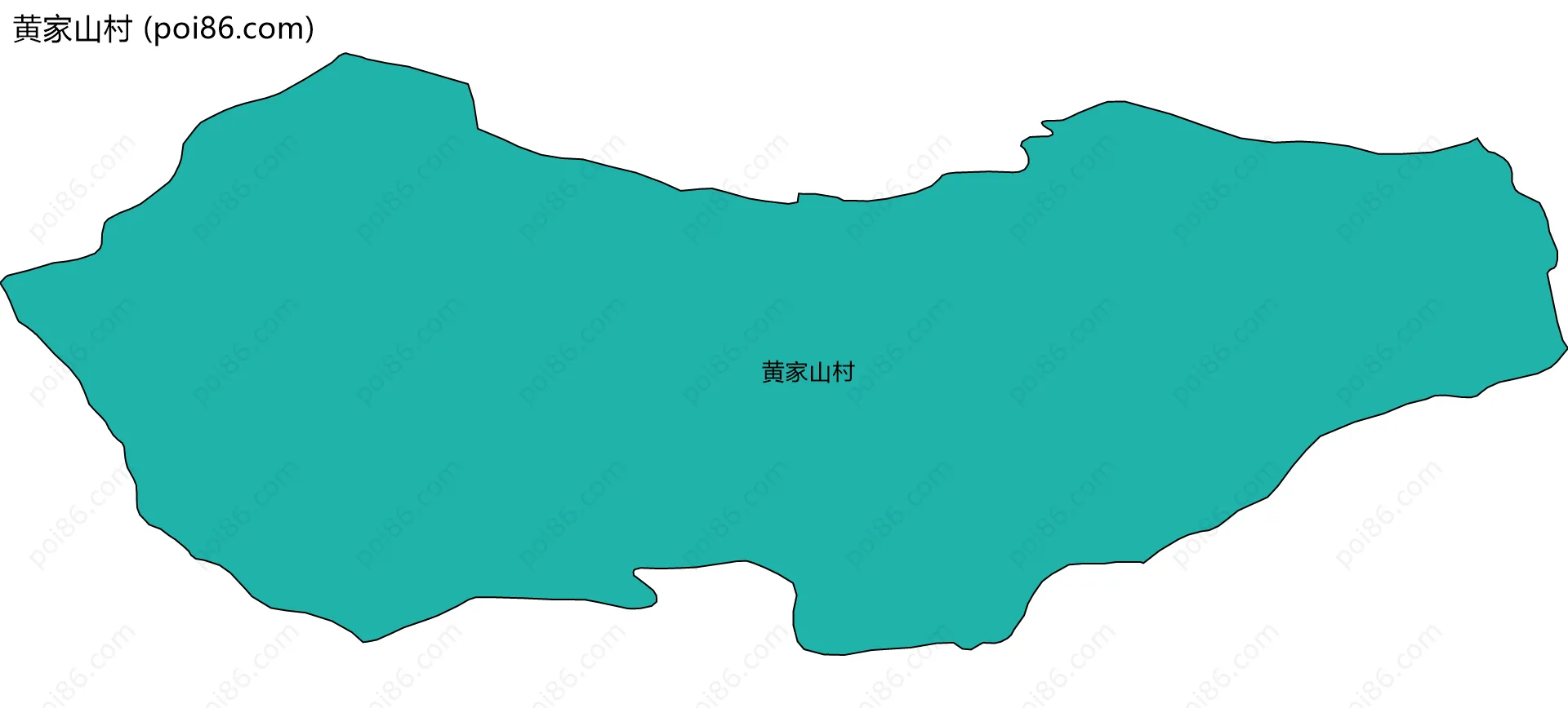黄家山村边界地图