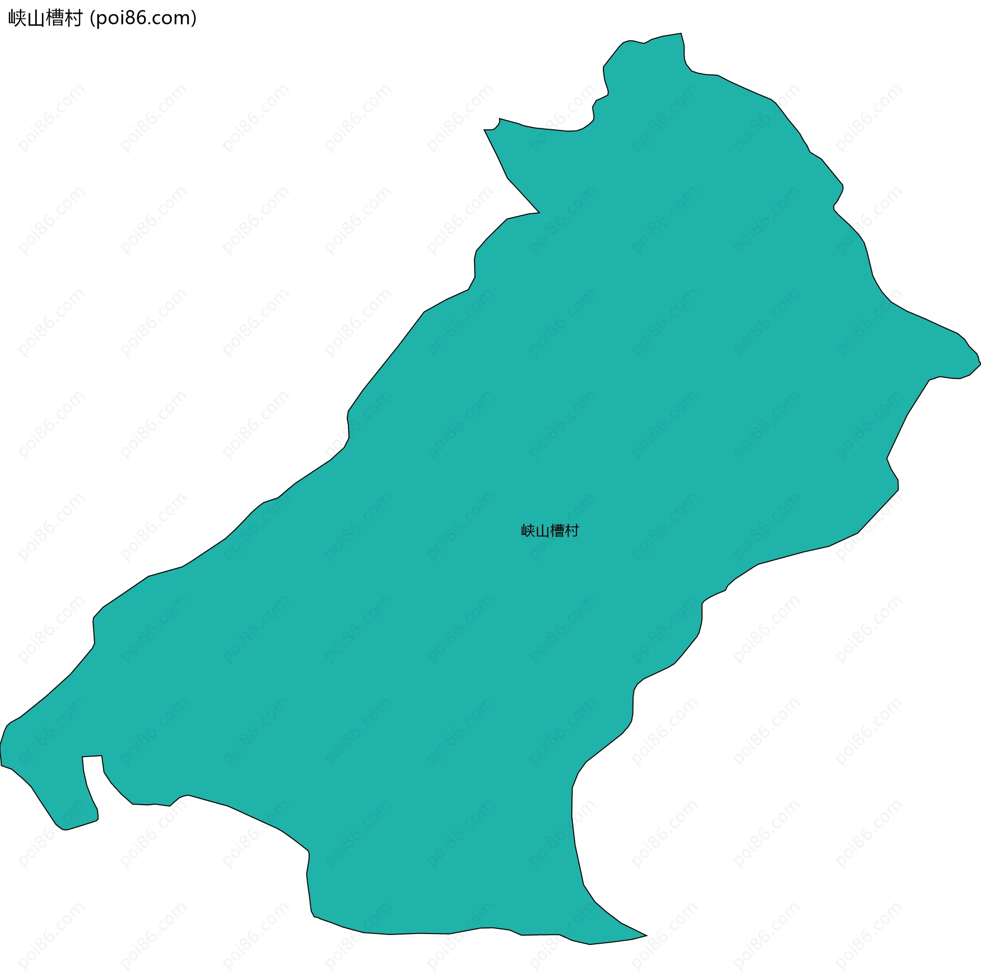 峡山槽村边界地图