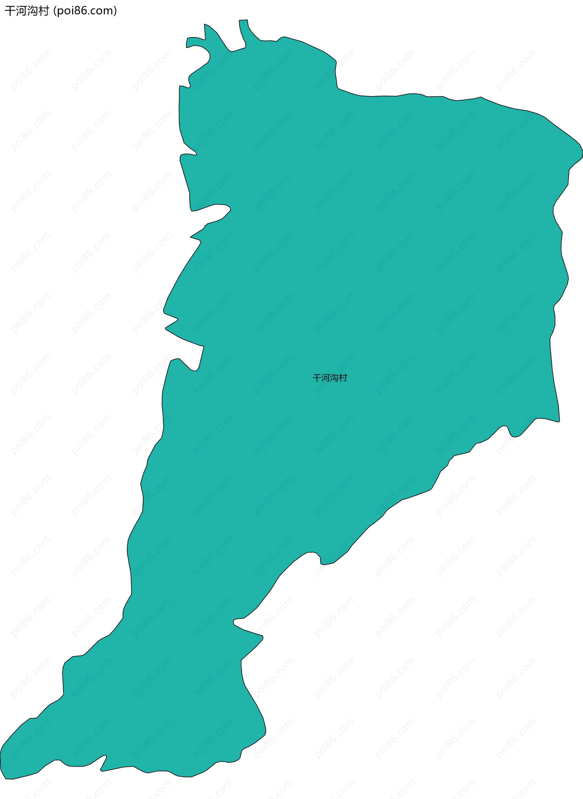 干河沟村边界地图