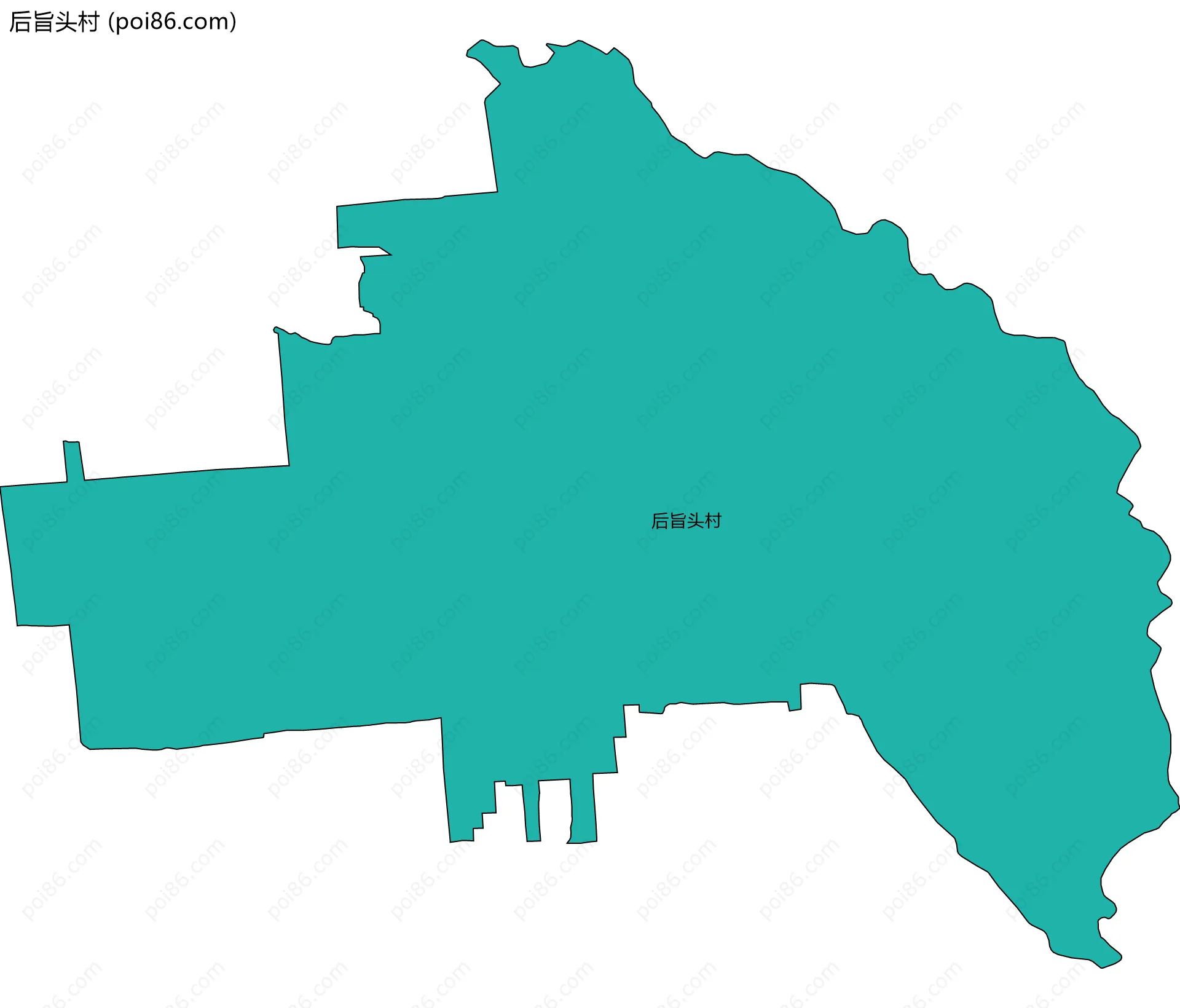 后旨头村边界地图