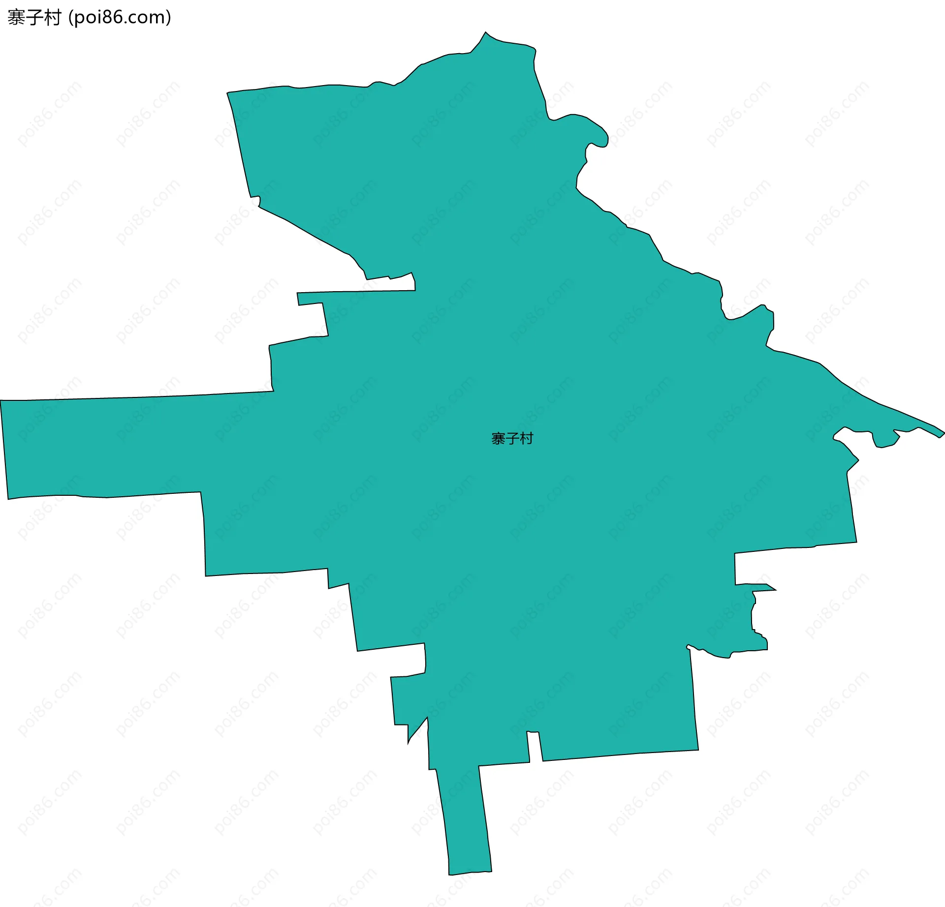寨子村边界地图