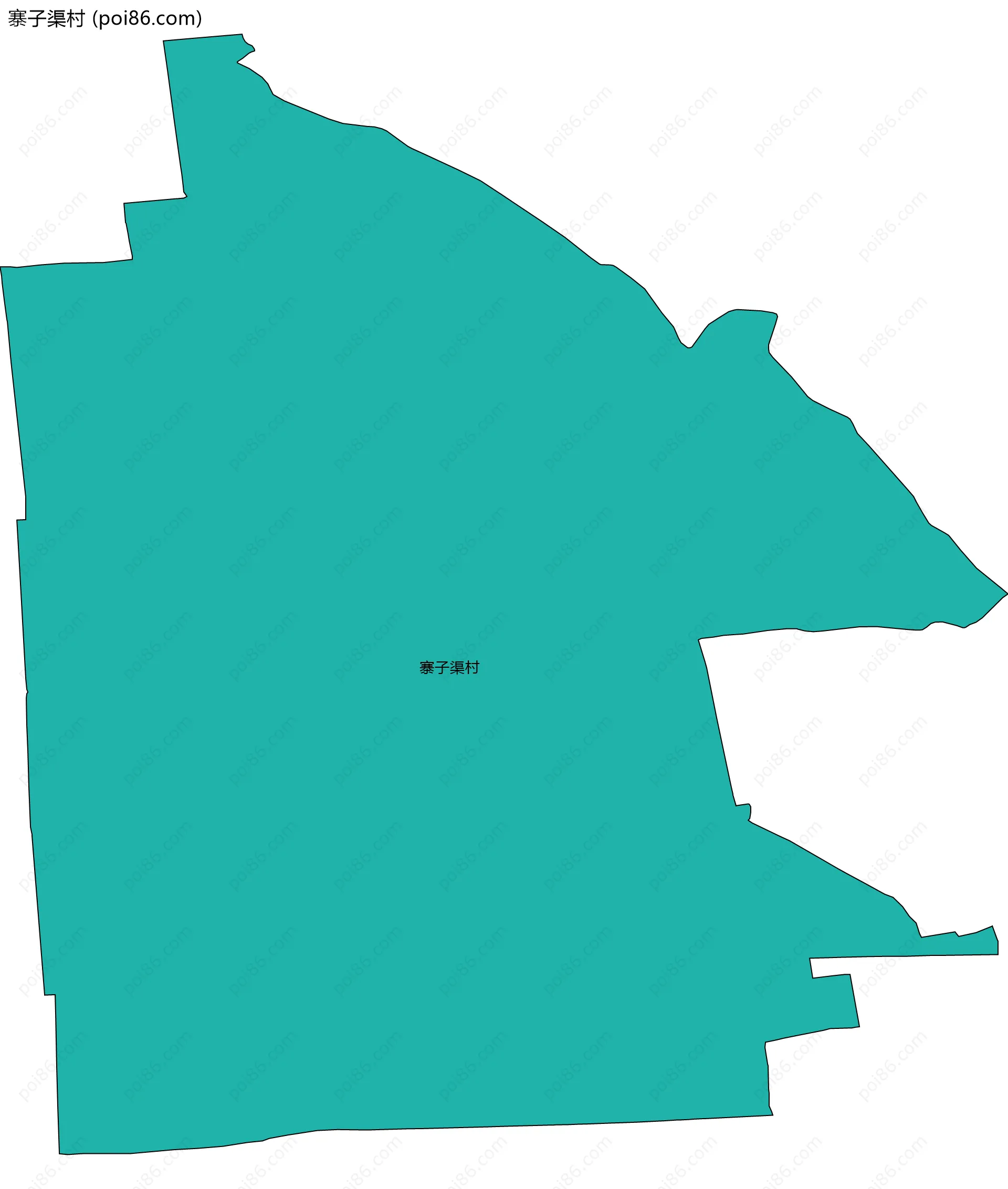 寨子渠村边界地图