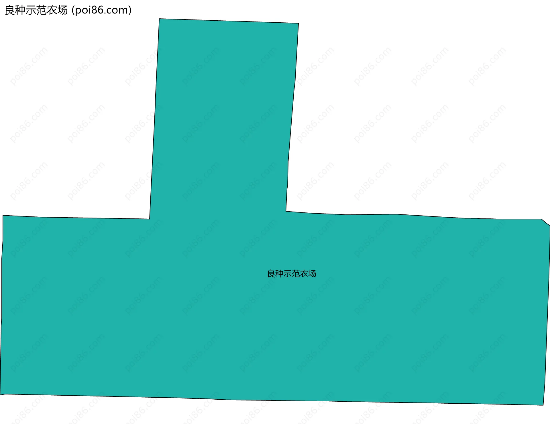 良种示范农场边界地图