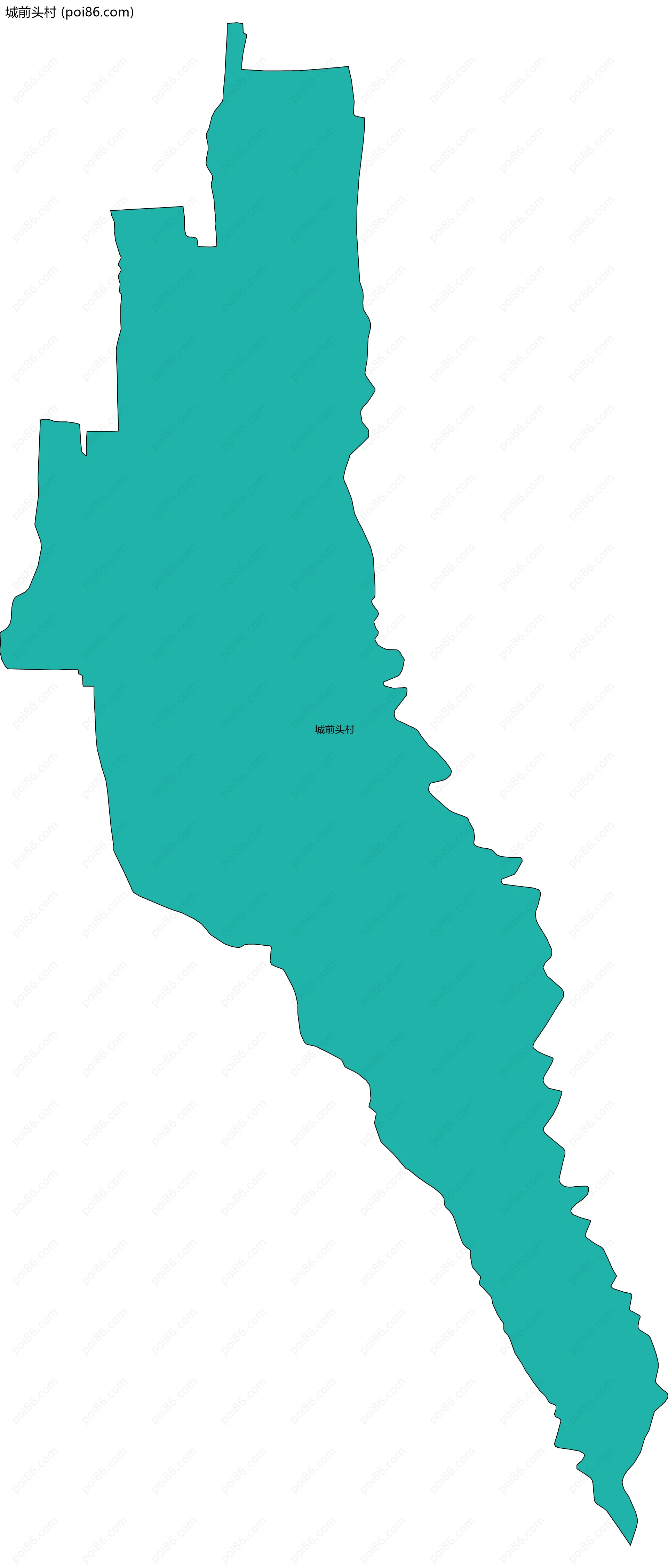 城前头村边界地图