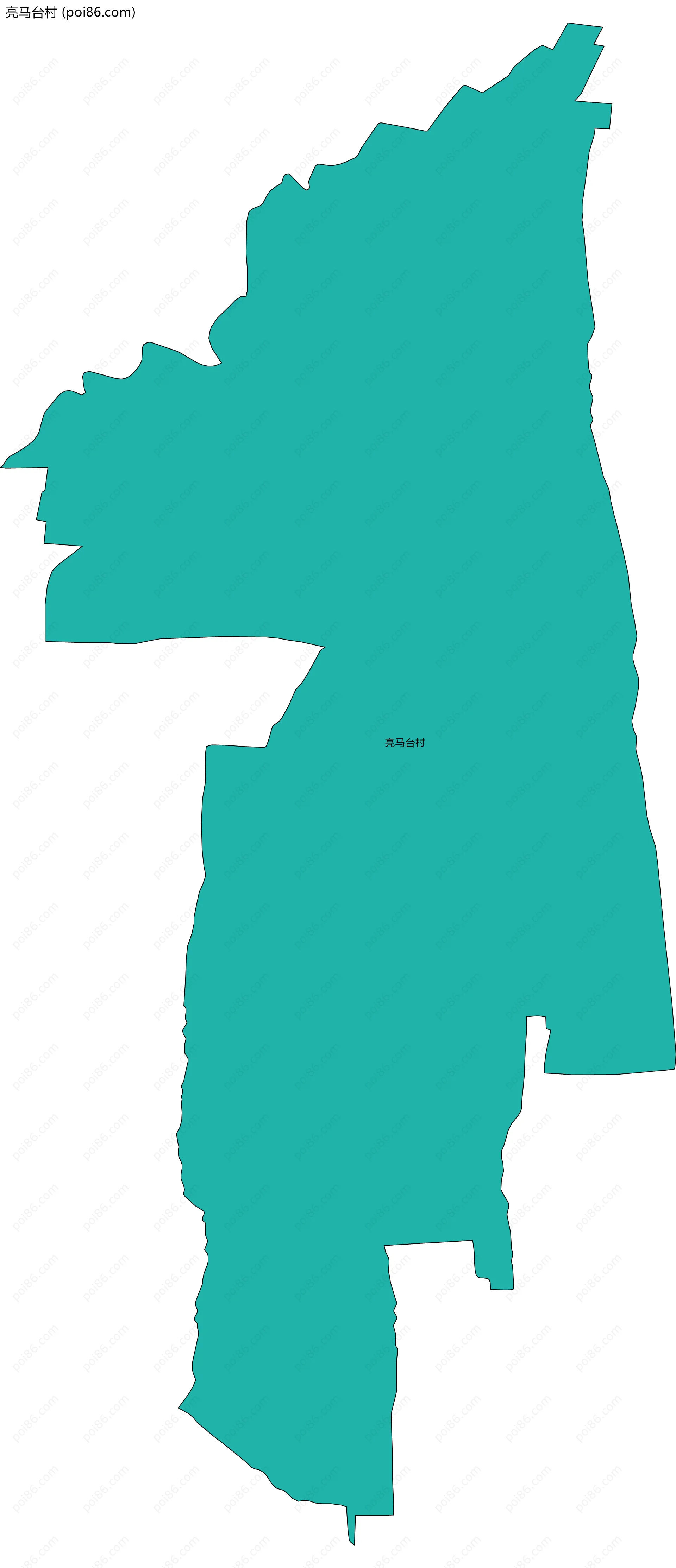 亮马台村边界地图