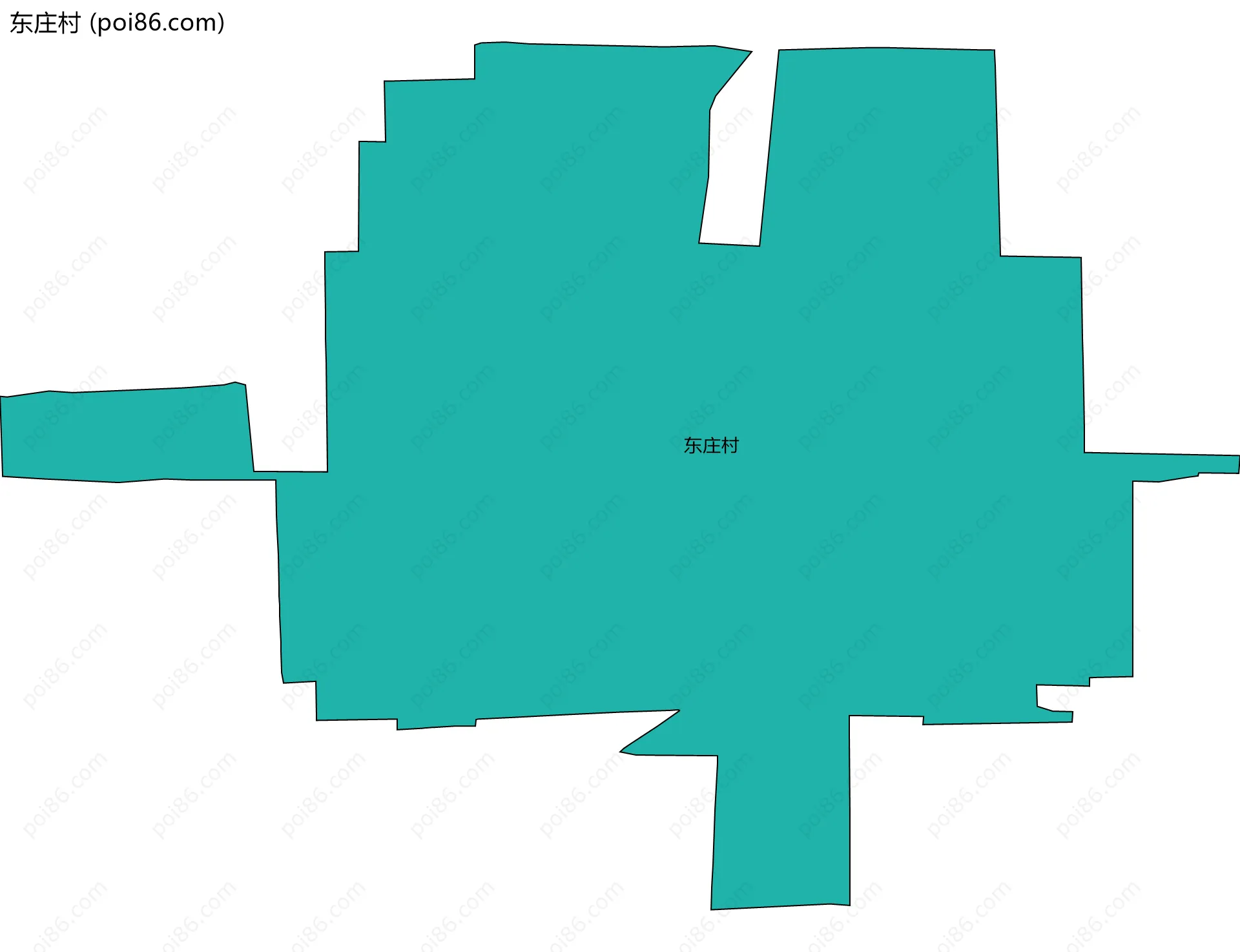 东庄村边界地图