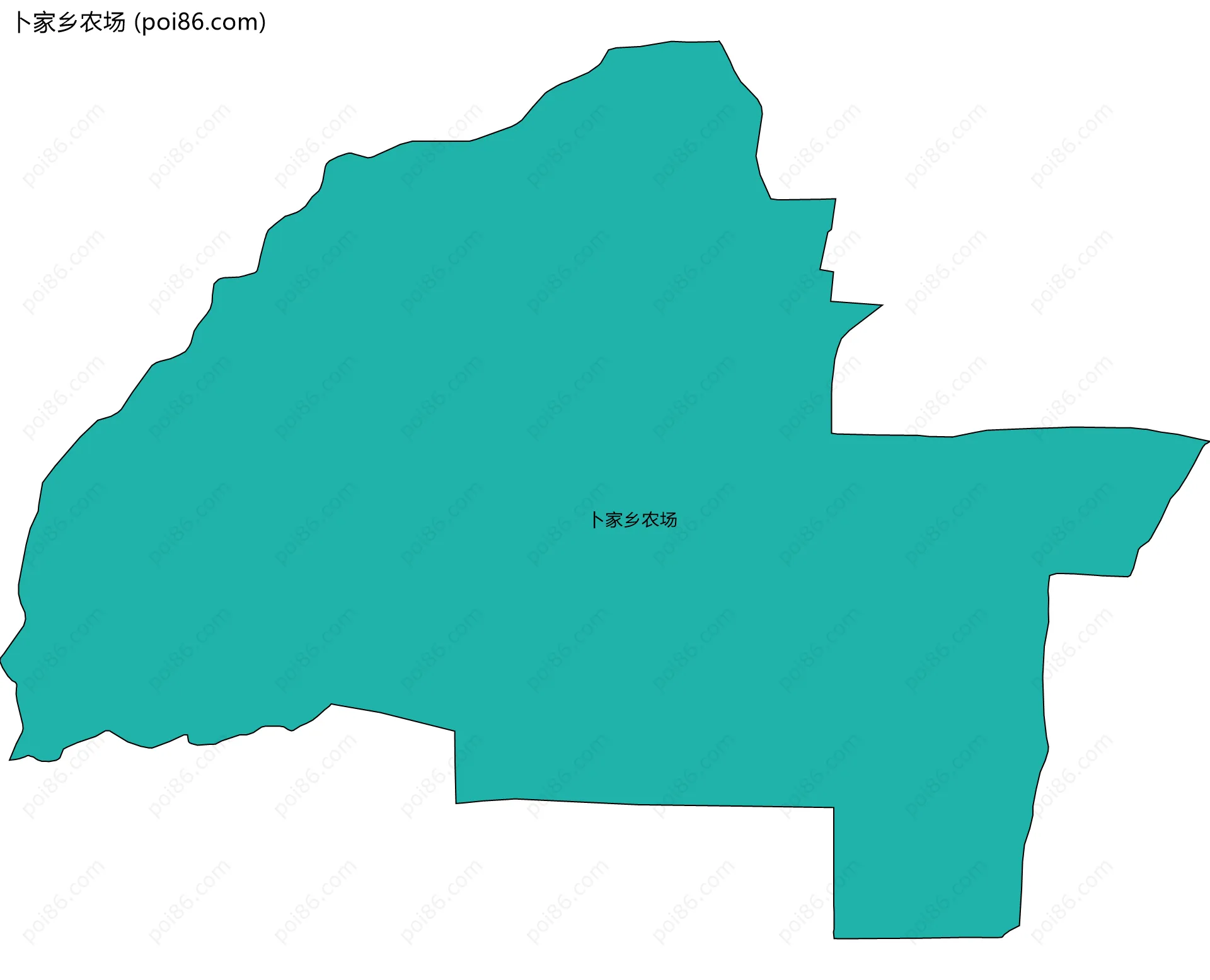 卜家乡农场边界地图