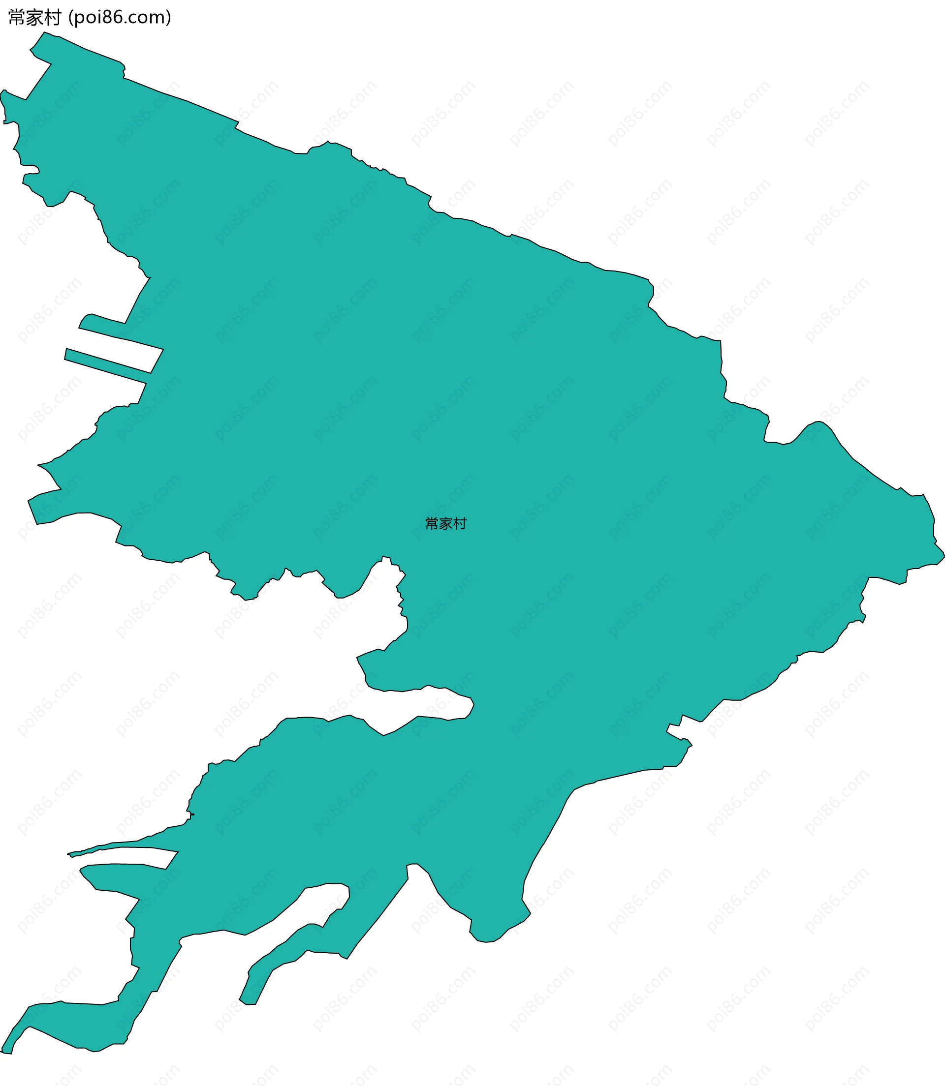 常家村边界地图