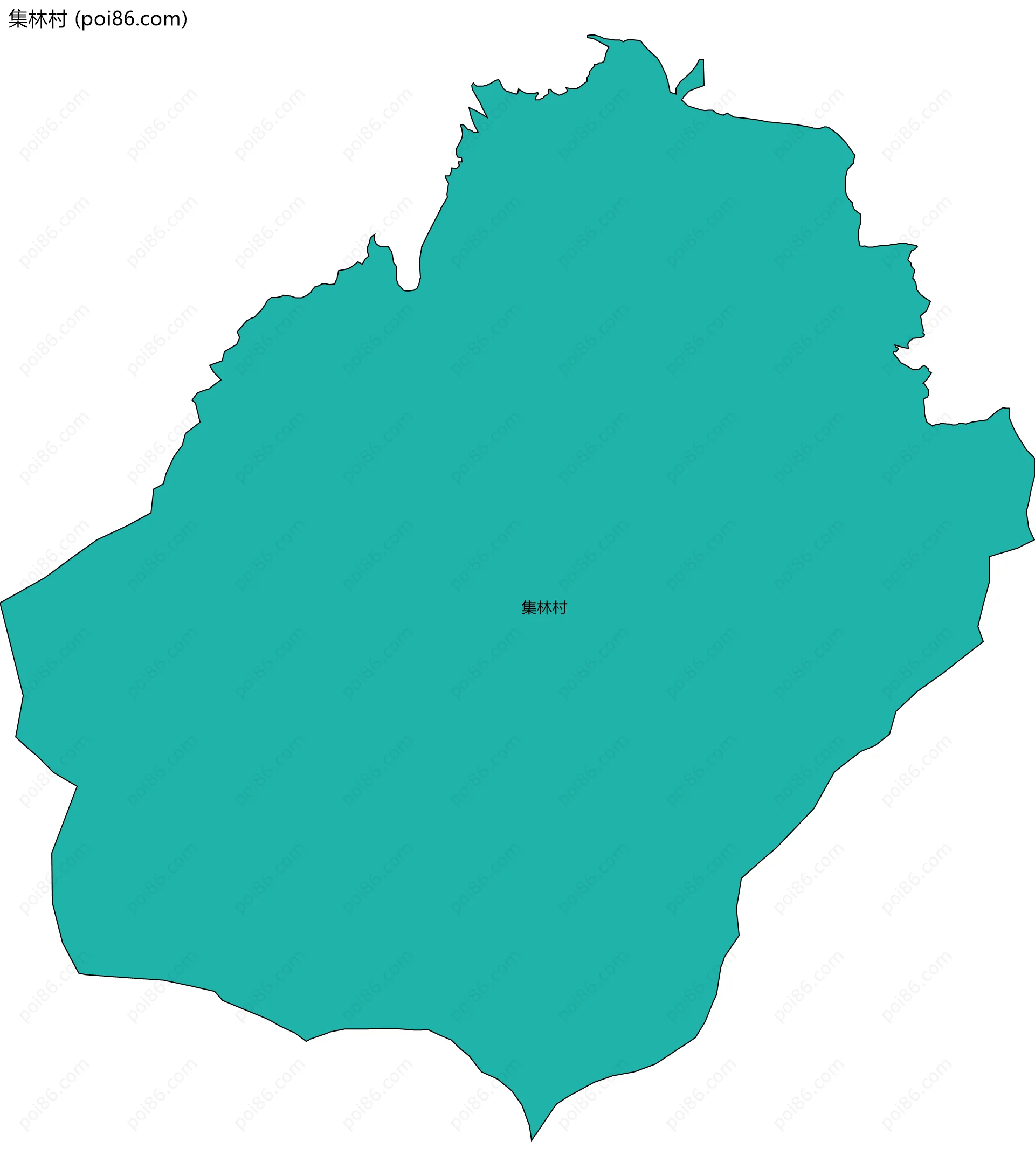 集林村边界地图
