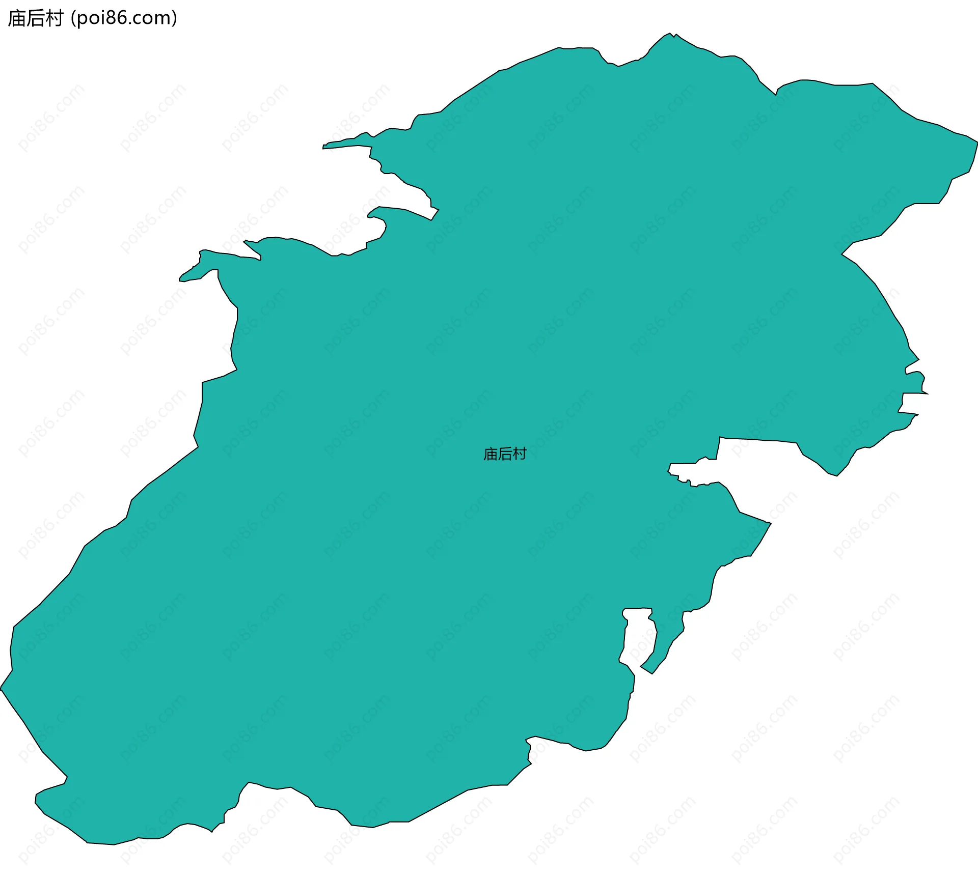 庙后村边界地图