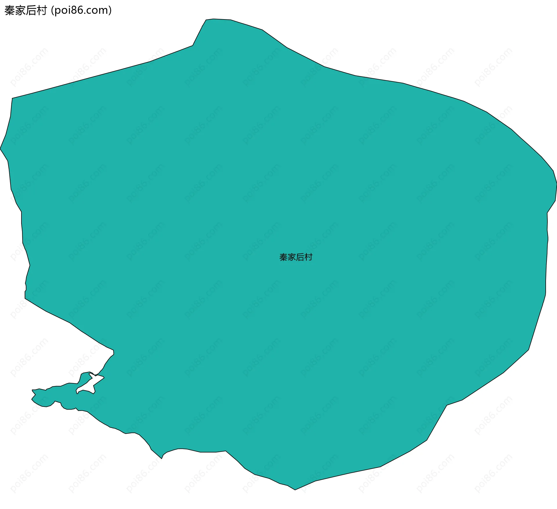 秦家后村边界地图