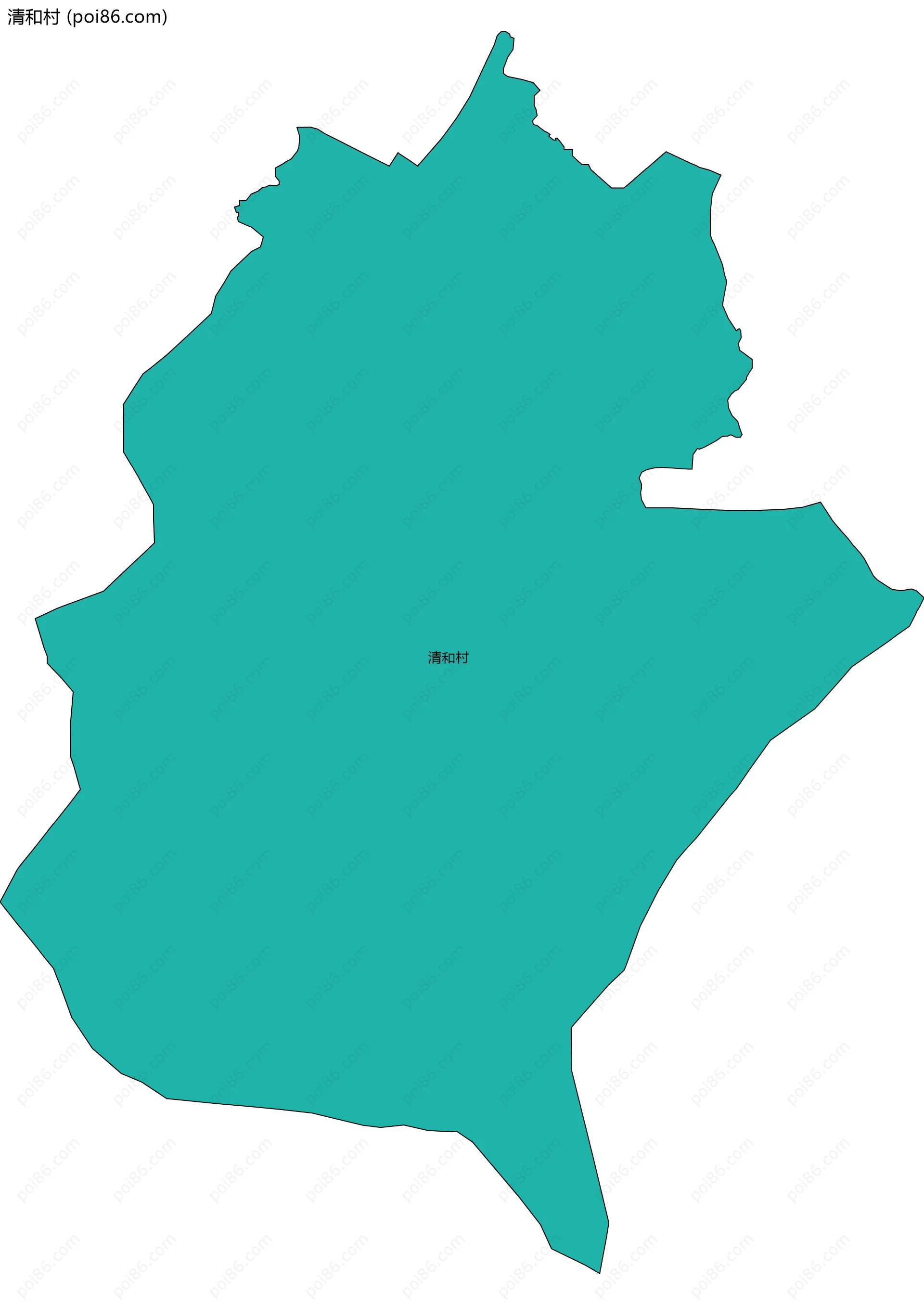 清和村边界地图