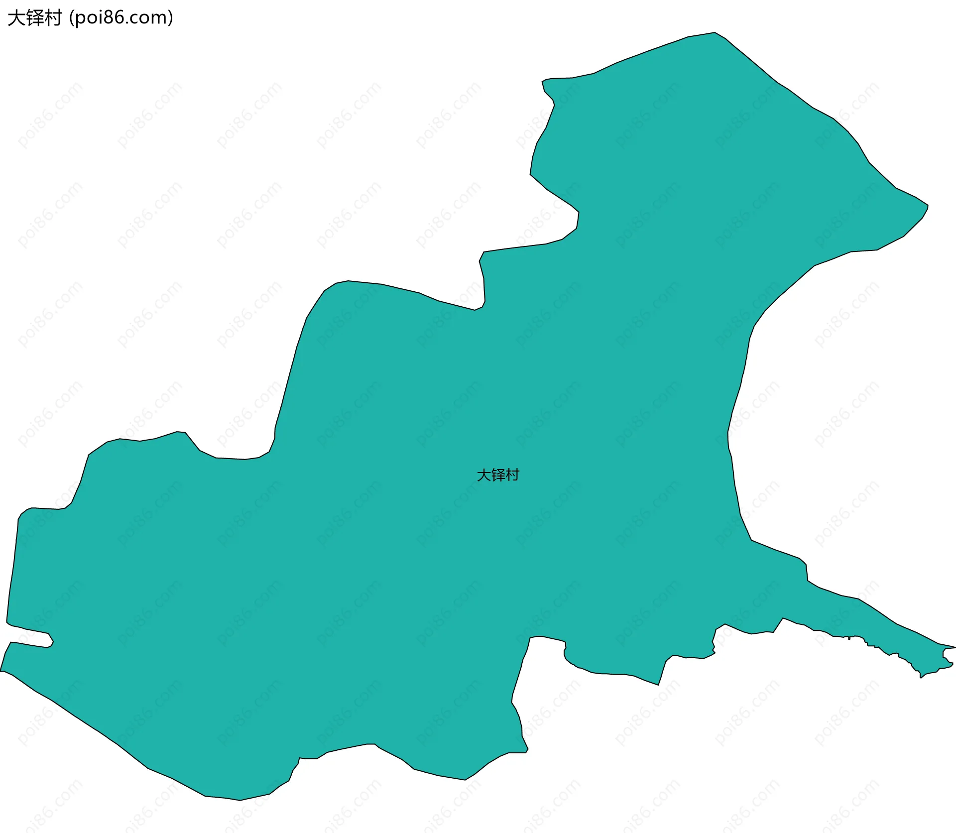 大铎村边界地图