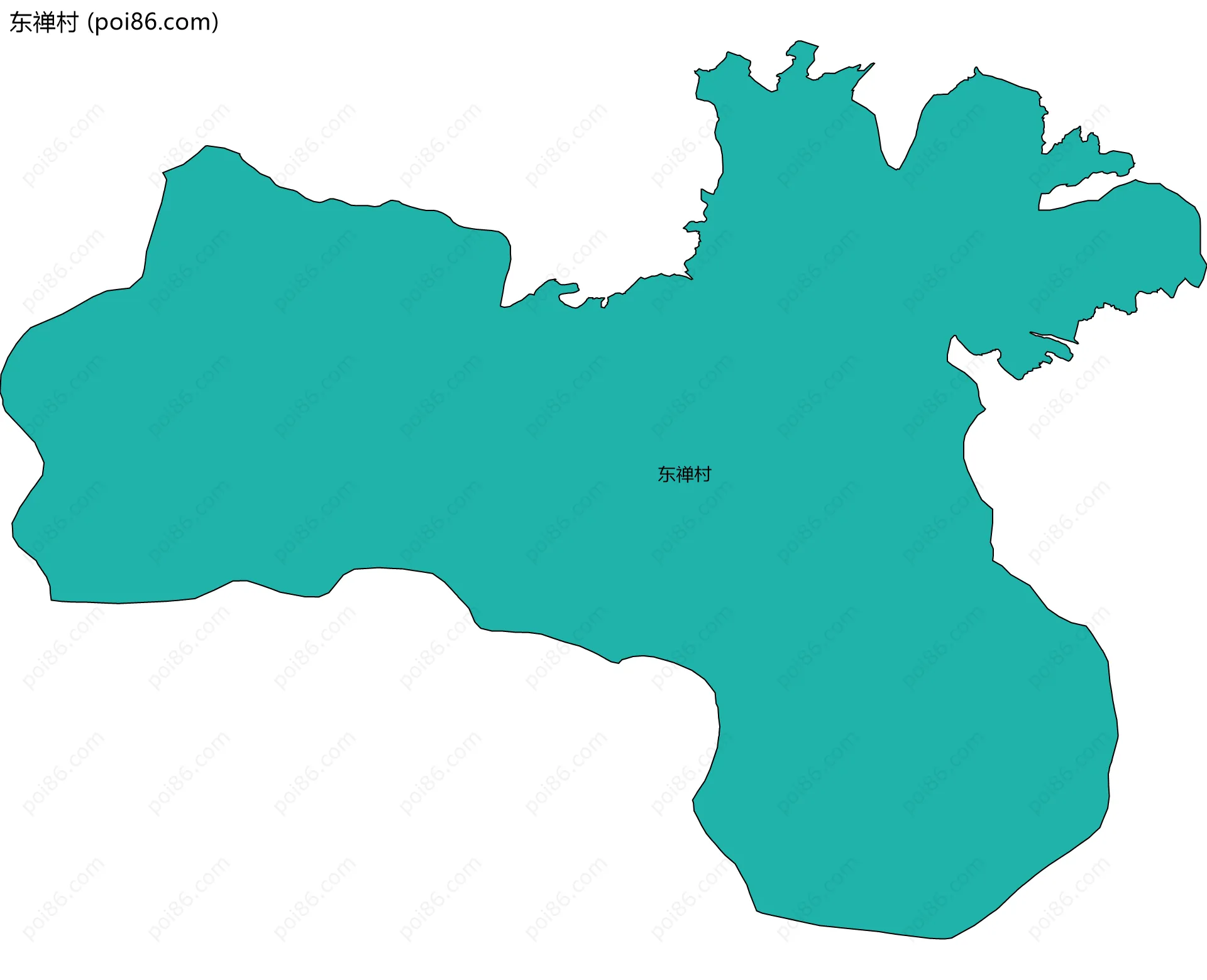 东禅村边界地图