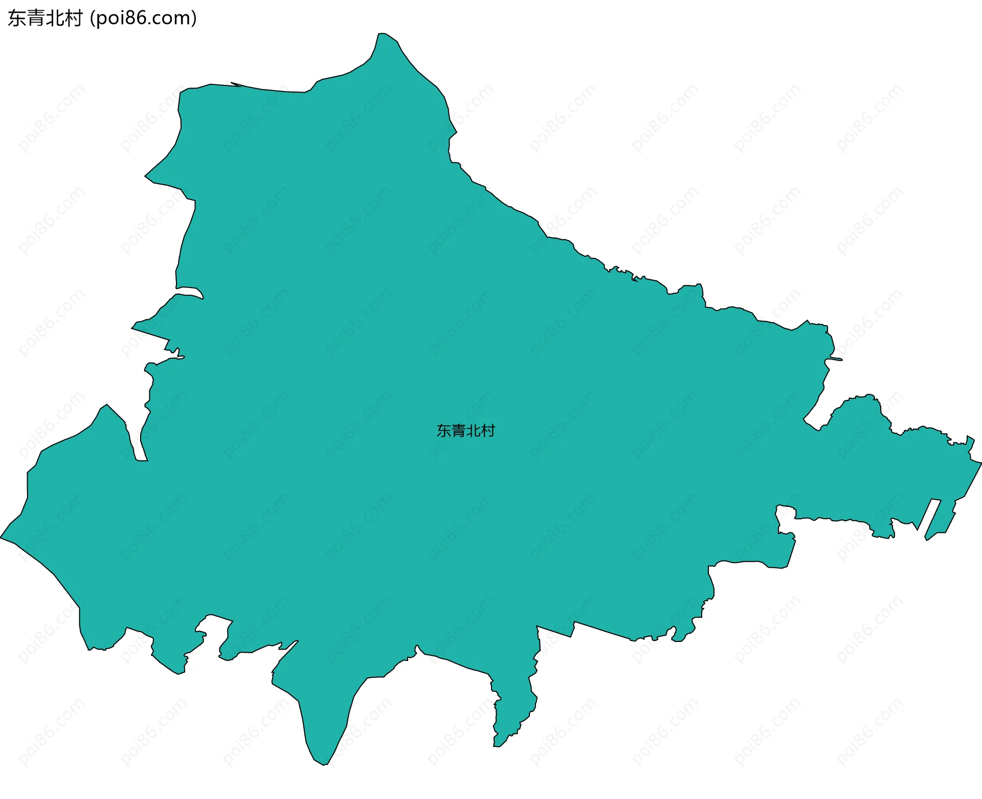 东青北村边界地图