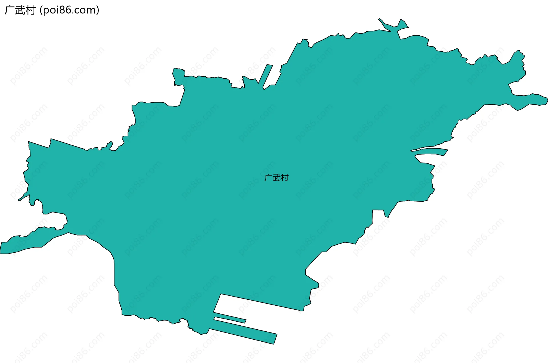 广武村边界地图