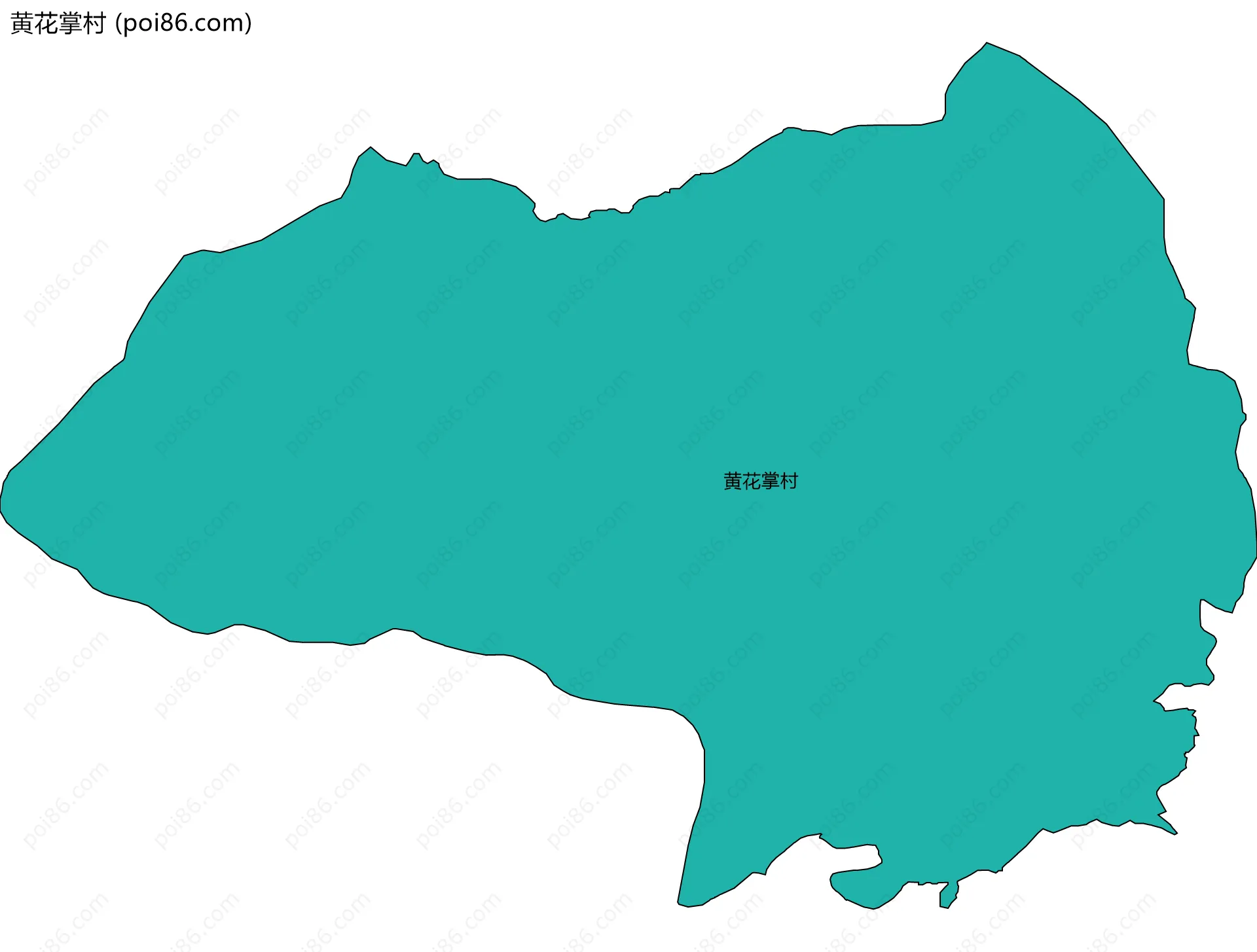 黄花掌村边界地图