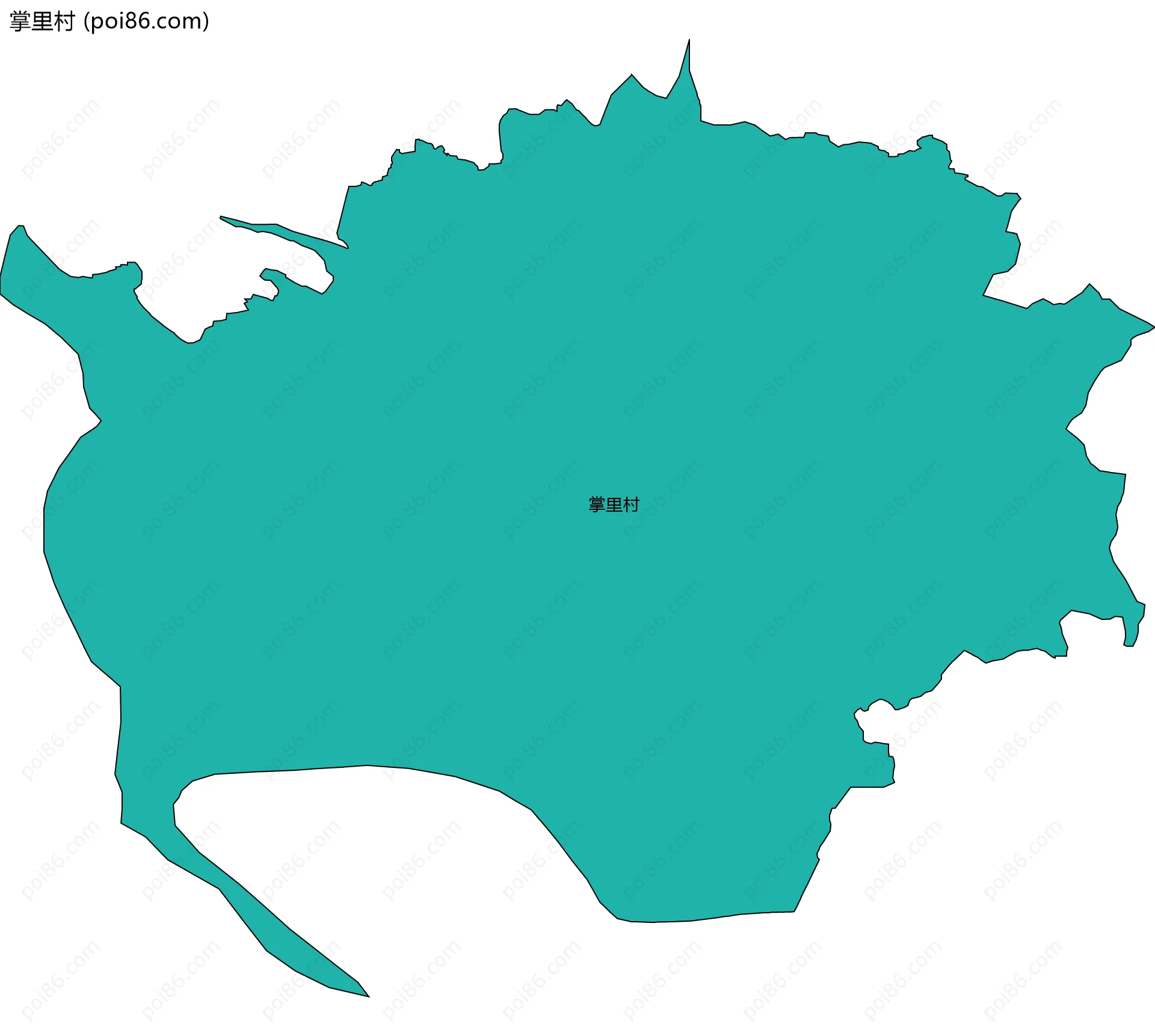 掌里村边界地图