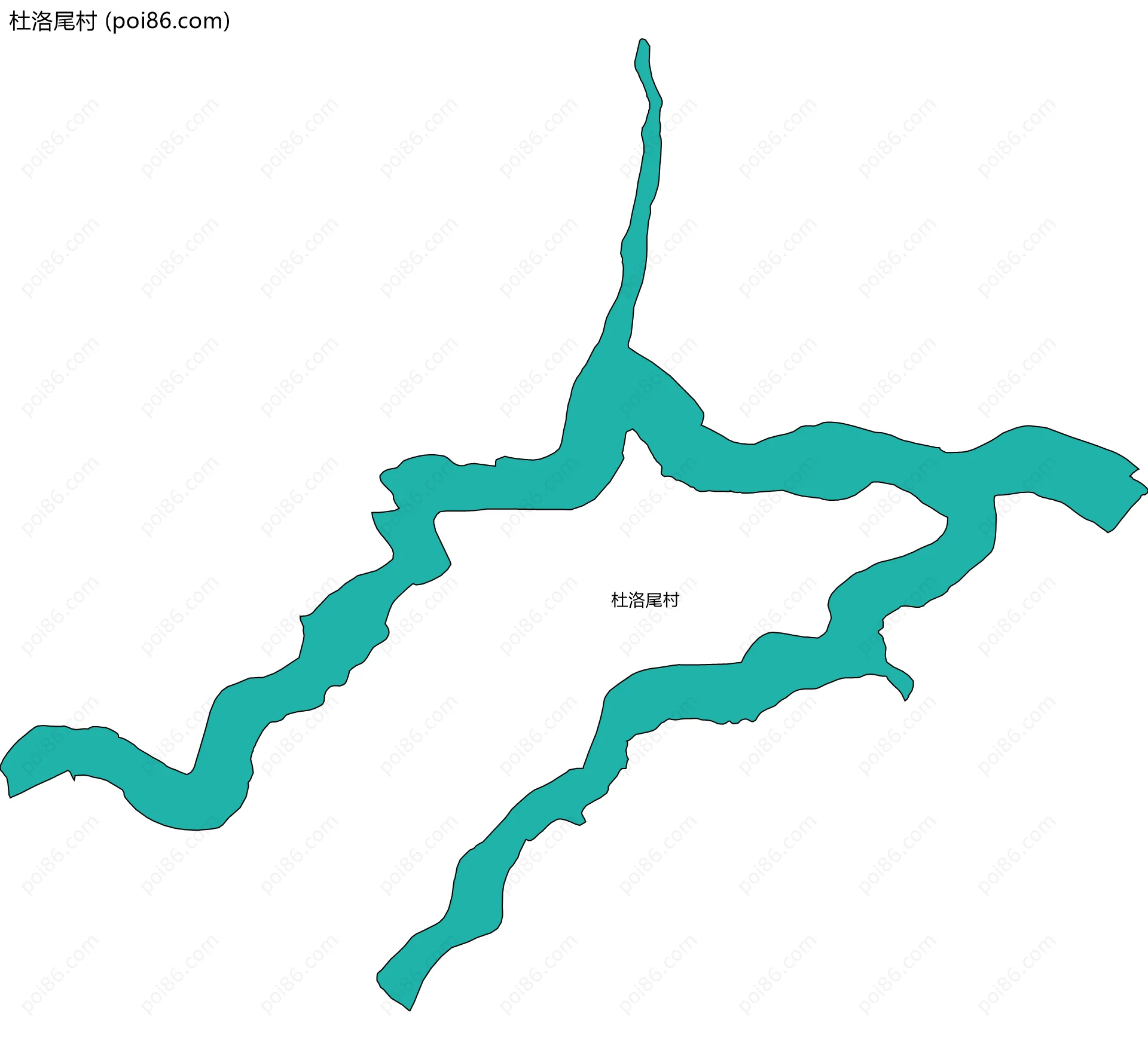 杜洛尾村边界地图