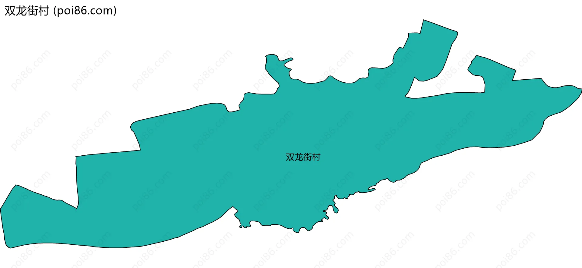 双龙街村边界地图